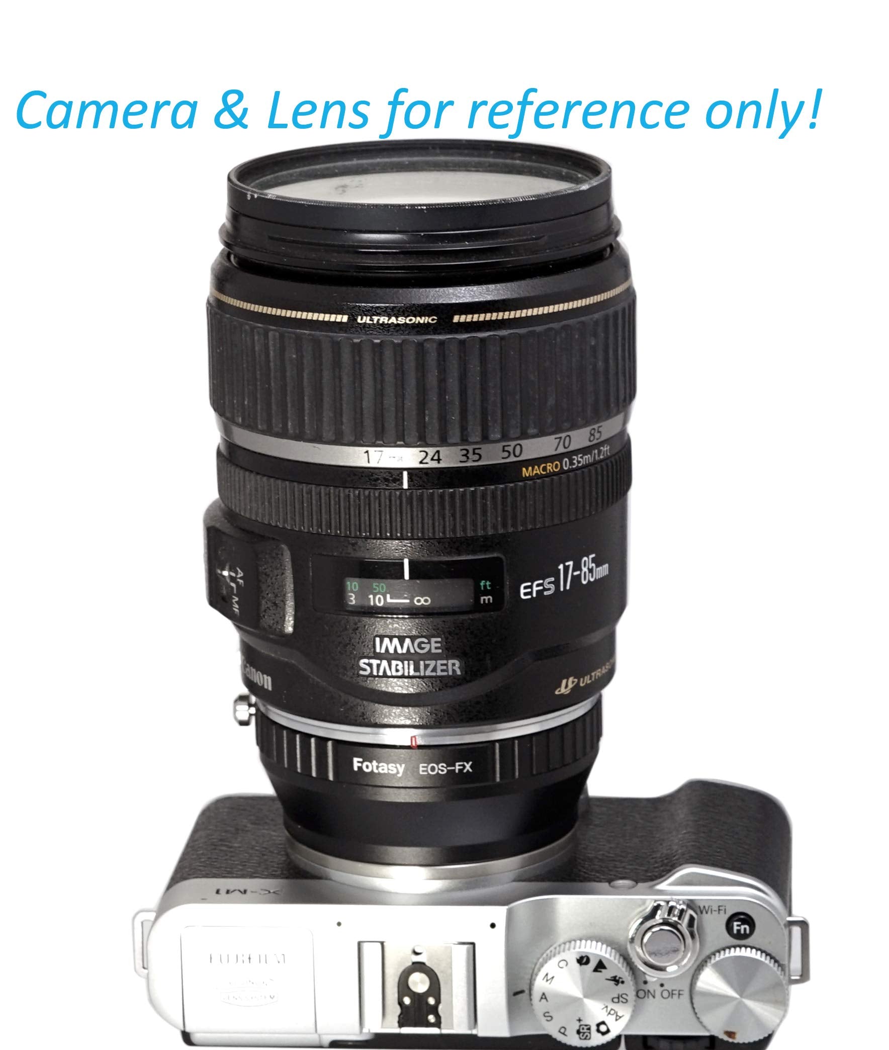 Fotasy Manual Cannon Ef Ef-S Lens To Fuji X Adapter, Eos Ef To X Mount Adapter, Compatible With Fujifilm X-Pro1 X-Pro2 X-Pro3 X-
