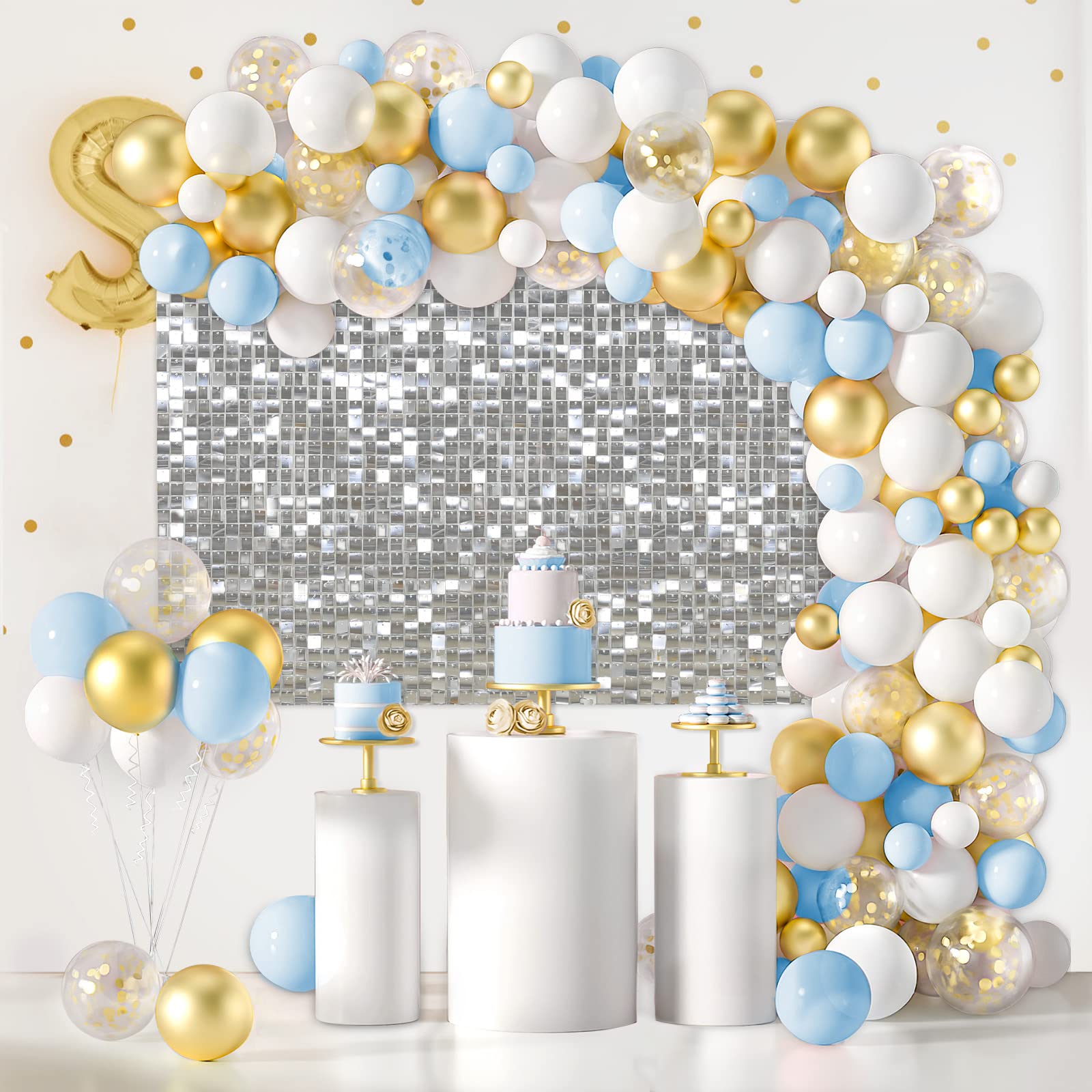 Silver Shimmer Backdrop Wedding Disco Backdrop Sequin Wall Panels Glitter Wall Decor For Backdrop Indoor Outdoor Christmas Cerem