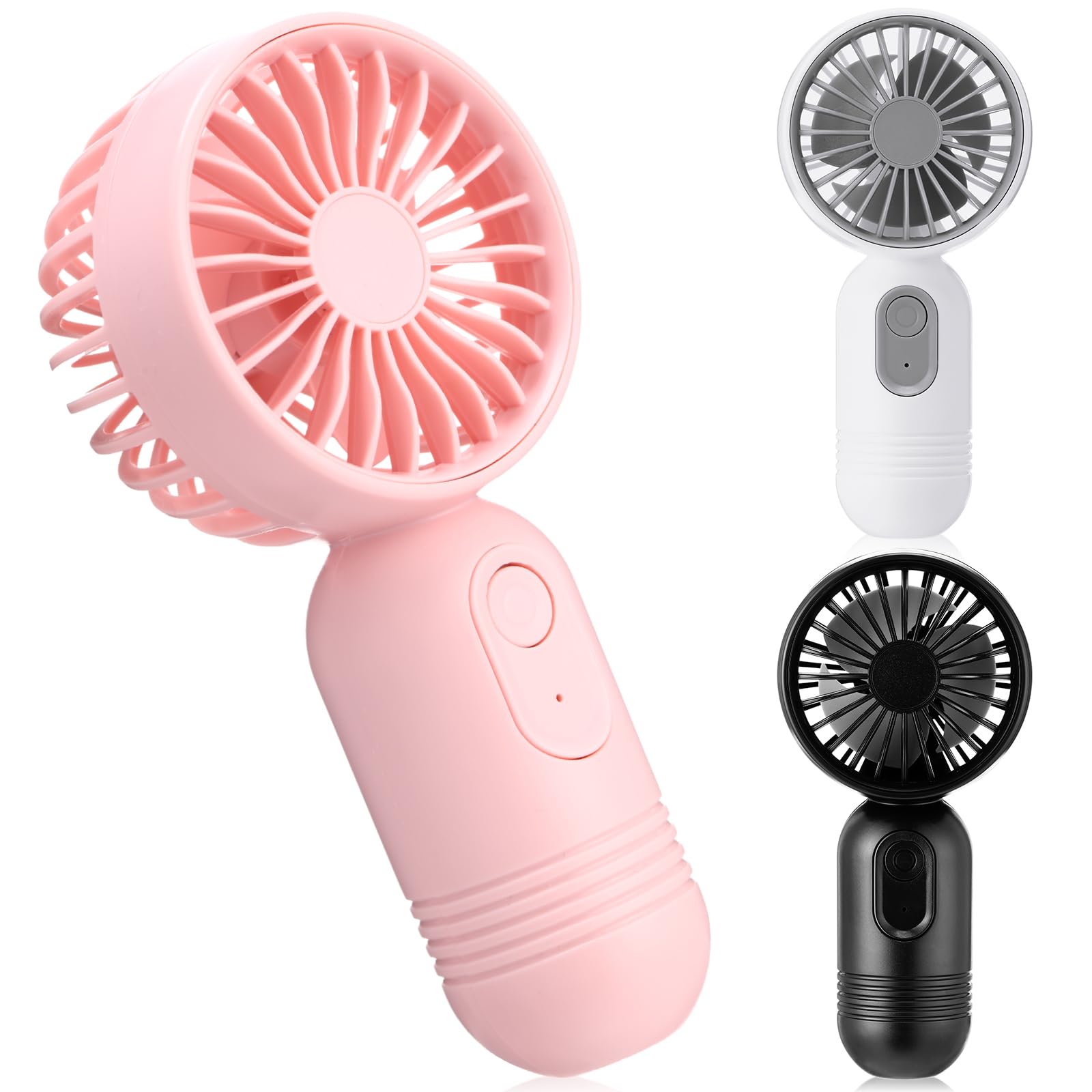 Rossesay Mini Portable Fan Bulk Cute Handheld Lightweight Small Little Personal Hand Eyelash Fan 3 Speeds Usb Rechargeable For W