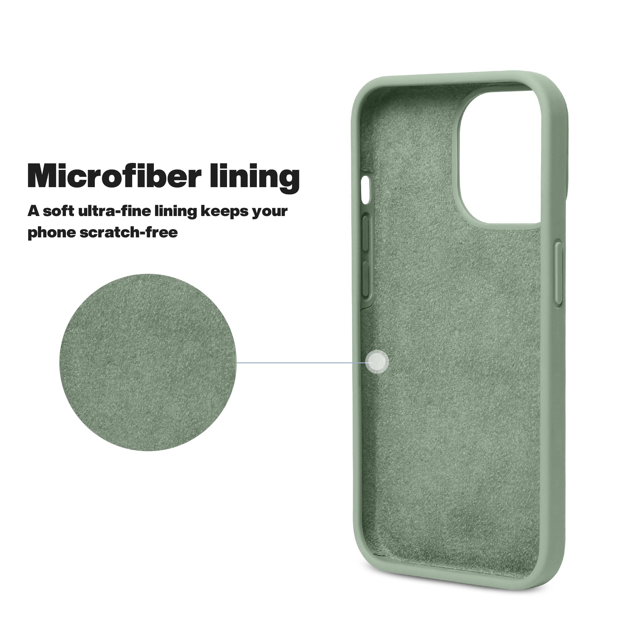 Otofly Designed For Iphone 13 Pro Case,[Silky And Soft Touch Series] Premium Soft Liquid Silicone Rubber Full Body Protective Bu