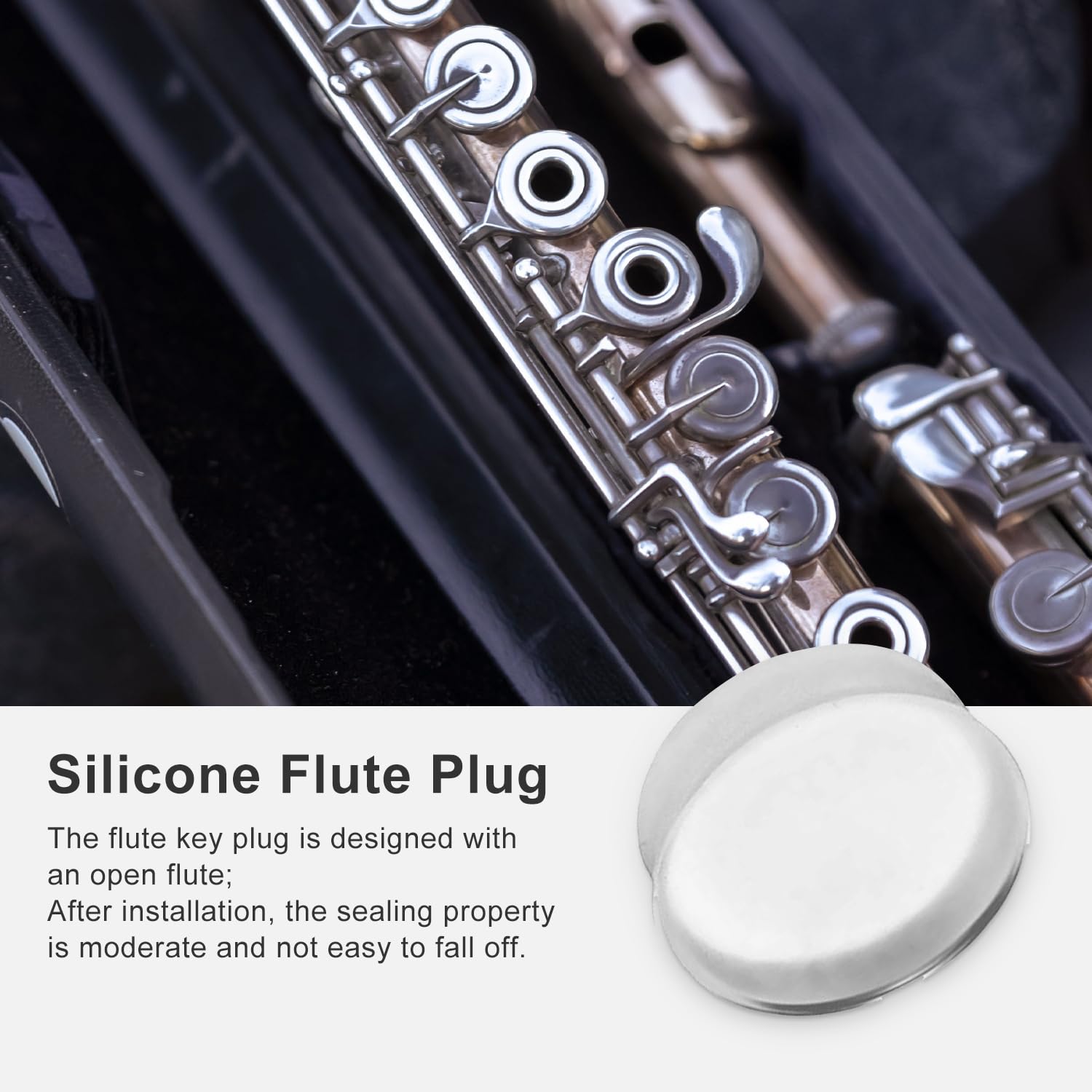 26 Pieces Silicone Flute Plug, Flute Key Cover, 8 Mm Flute Hole Plug Soft Flute Key Cover For Most Brand Flute