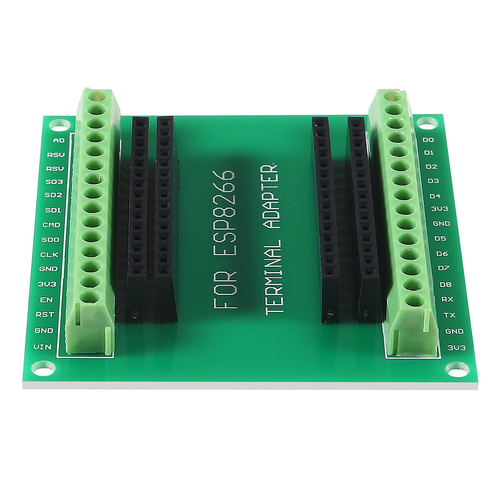 3Pcs Esp8266 Breakout Board Gpio 1 Into 2 Terminal Screw Board Compatible With Esp8266 Esp 12E Block Pcb Microcontroller Develop