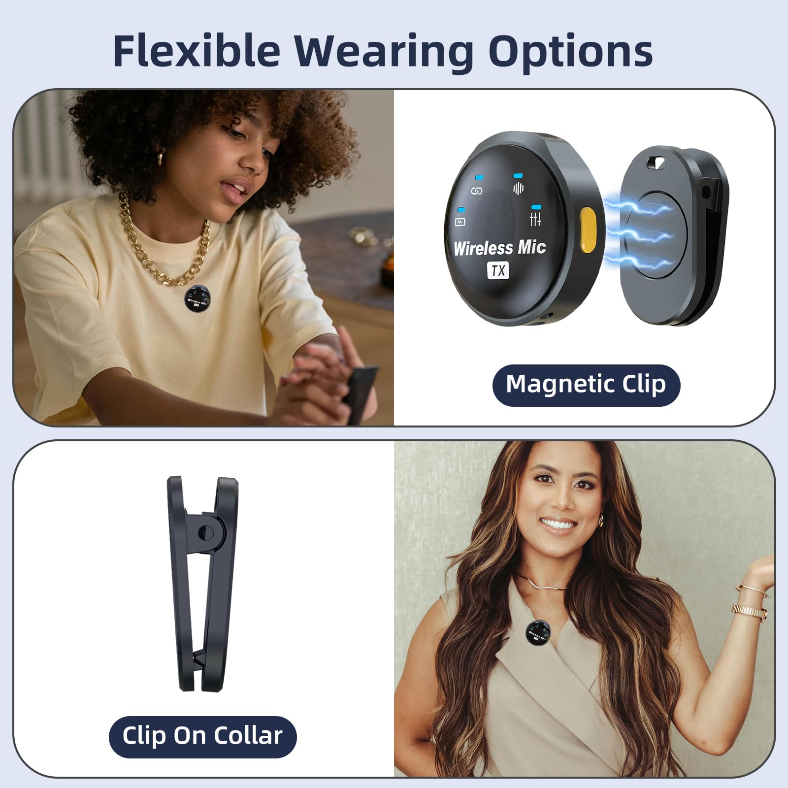 Nptcl Wireless Lavalier Mini Microphone For Iphone 17 16 15 - Noise Canceling Usb C Phone Microphone For Android Video Recording