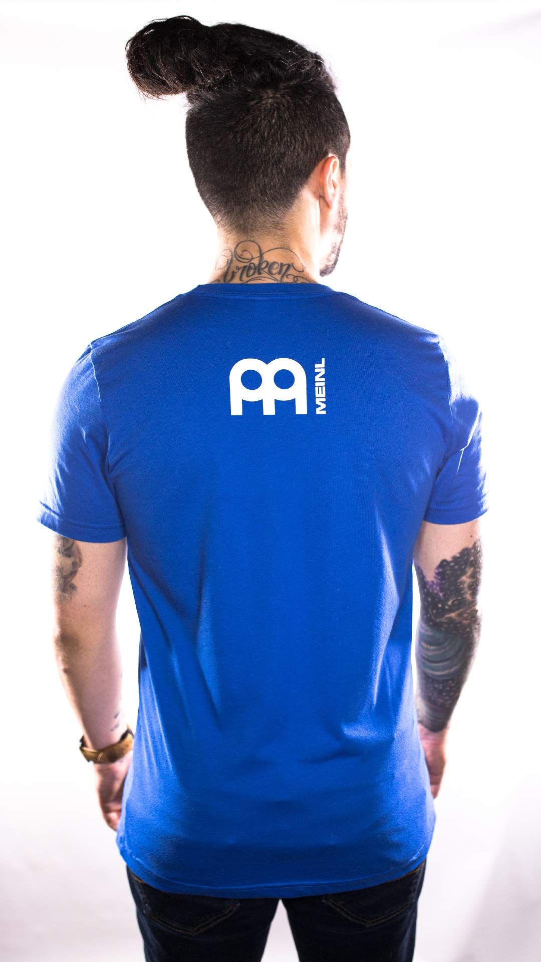 Meinl Cymbals Logo T-Shirt, Blue, Small (S78B-S)