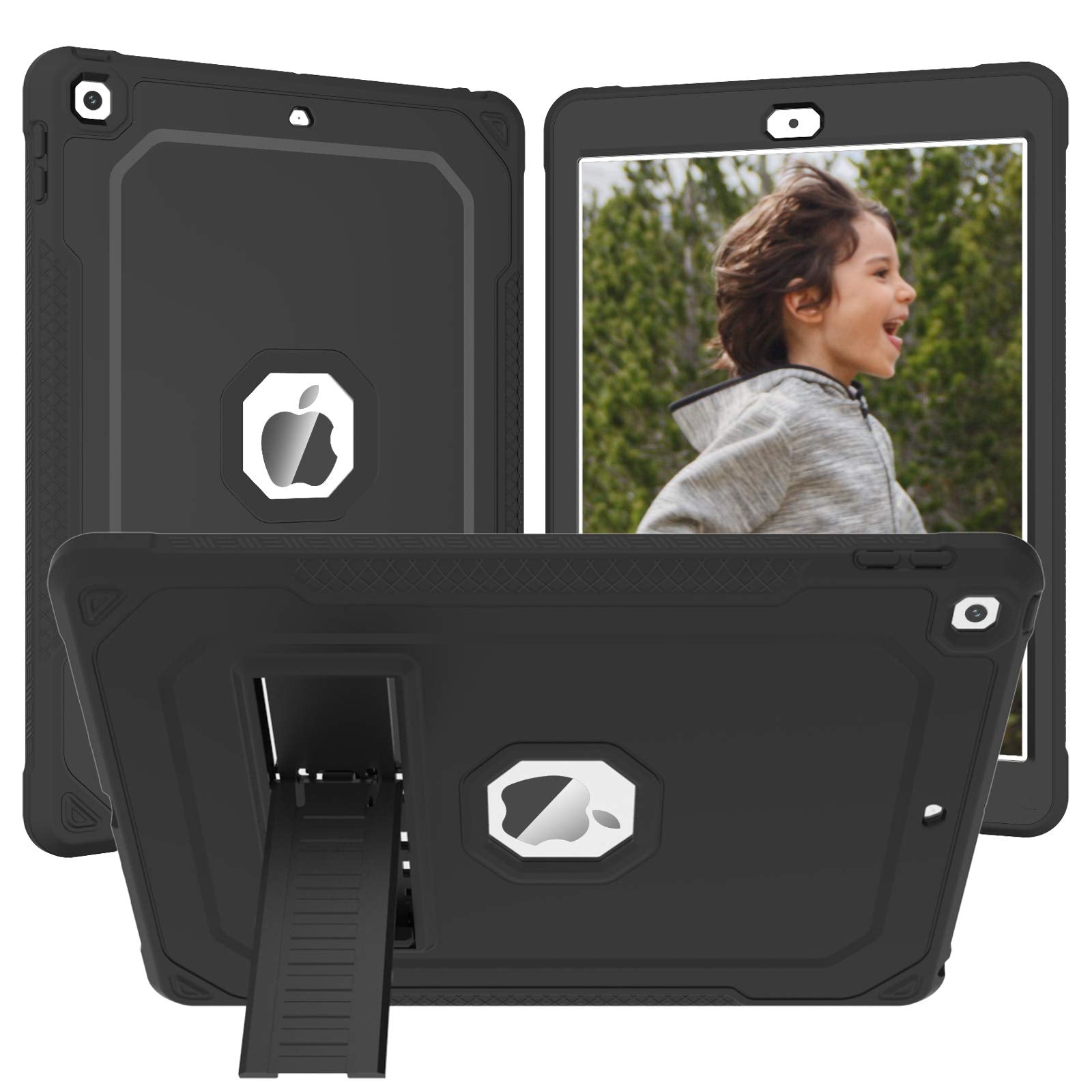 Zonefoker For Ipad 9Th Generation Case, For Ipad 8Th/7Th Gen 10.2 Inch Case 2021/2020/2019, Shockproof Dual Layer Slim Sturdy Ca