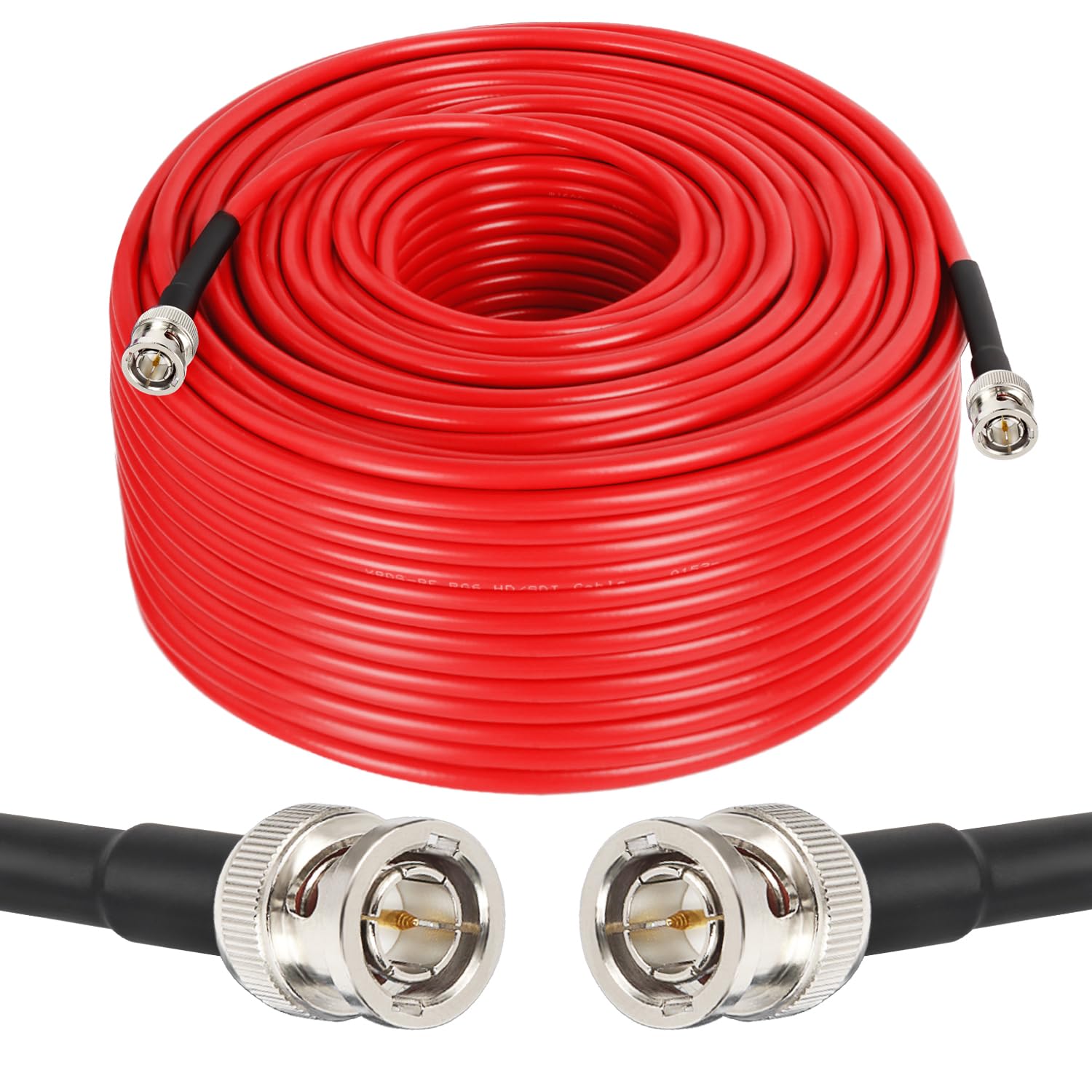 300Ft Sdi Cable Bnc Cable Xrds Rf Hd Sdi Cable Bnc Digital Video Cable 75 Ohm Rg59 Bnc Male Cable For 4K 1080P 3G/6G Hd Sdi Came