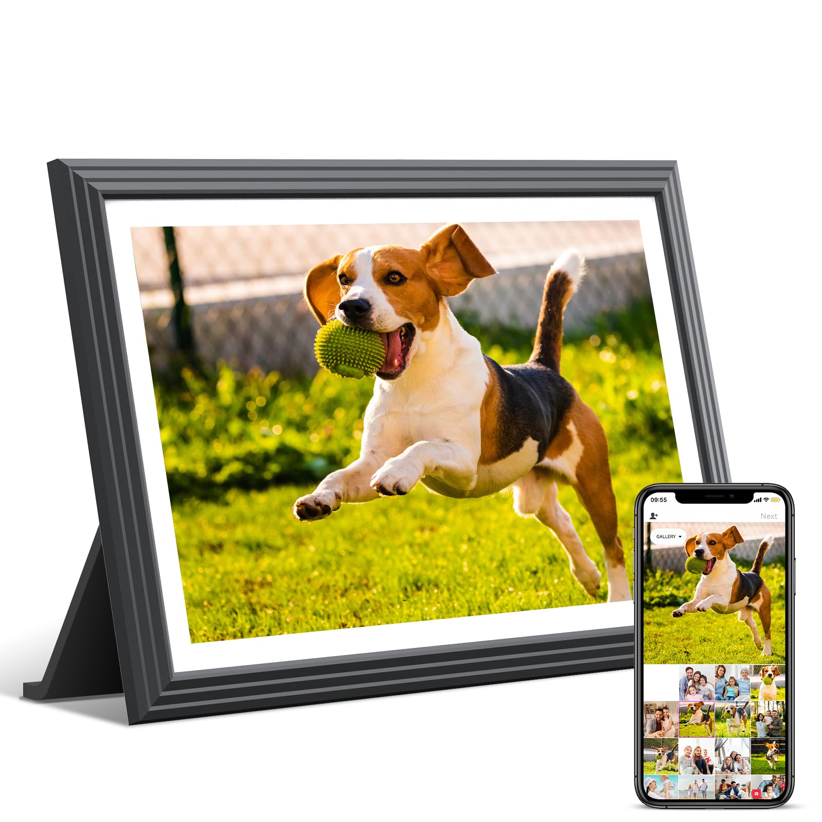 Tolove Digital Picture Frame 10.1 Inch Wifi Digital Photo Frame,1280 * 800 Hd Ips Touch Screen Smart Cloud Photo Frame, To Share