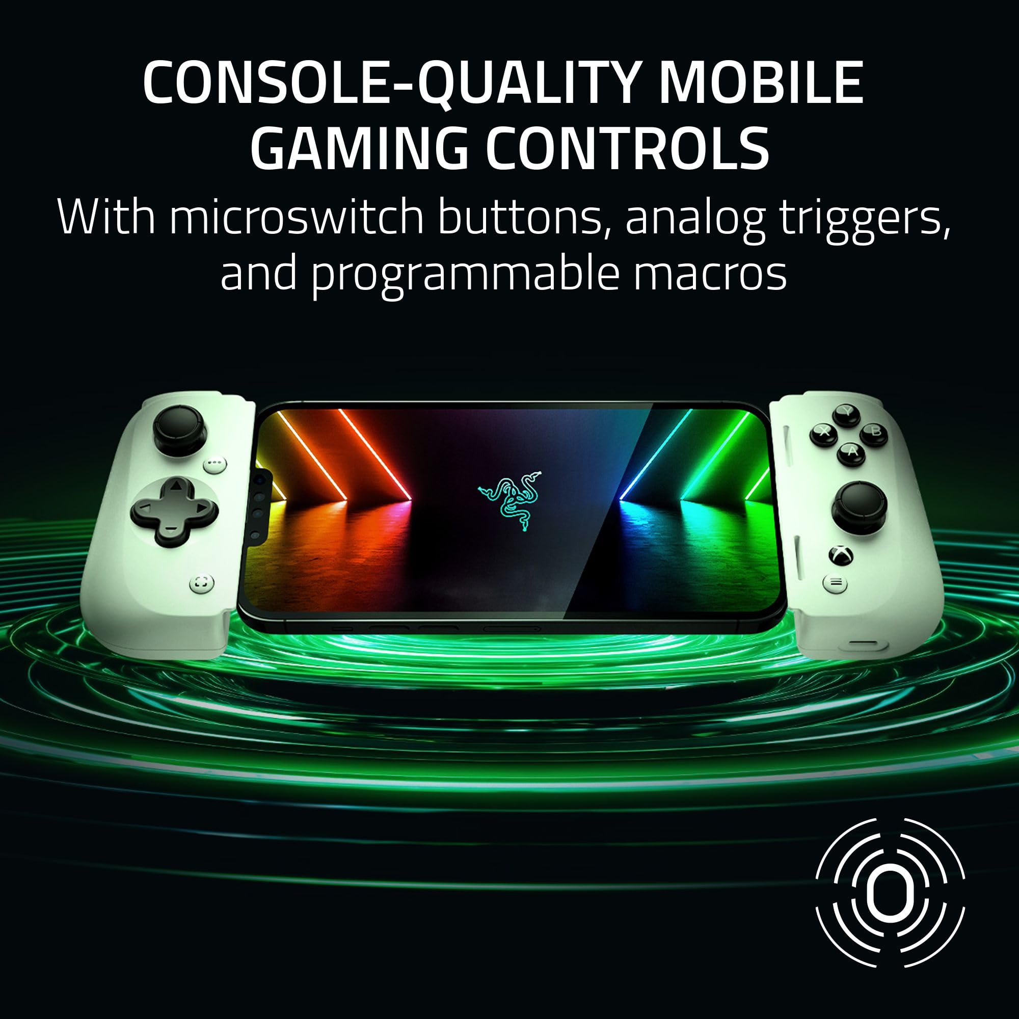 Razer Kishi V2 Mobile Gaming Controller For Iphone (Lightning) Xbox Edition: Console Quality Controls - Universal Fit - Stream P