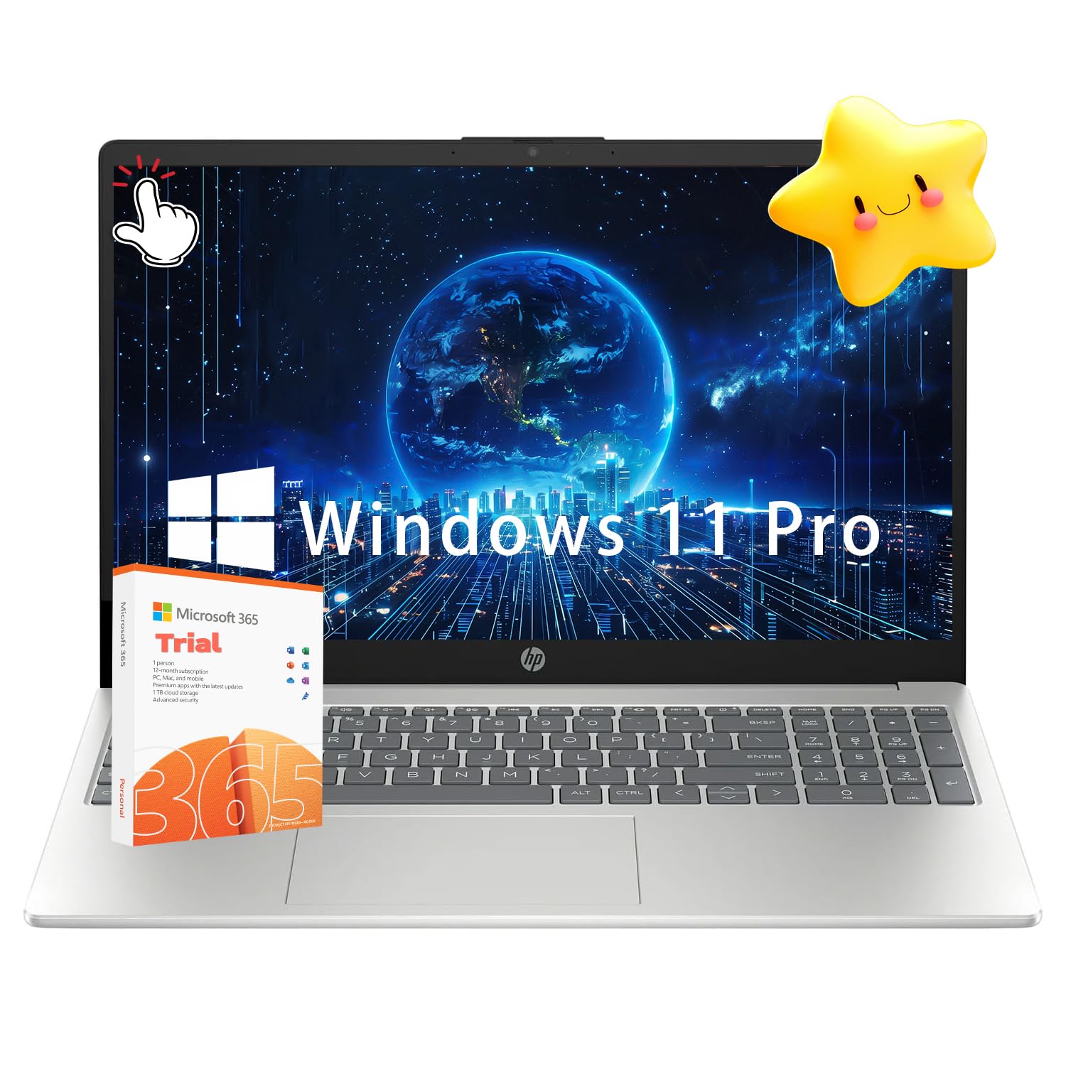 Hp 15.6 Inch, Intel 10-Core I5 Processor, Touch-Screen, 64Gb Ram, 1Tb Ssd, Ms Office Trial, Hdmi, Usb-C, Intel Iris Xe Graphics,