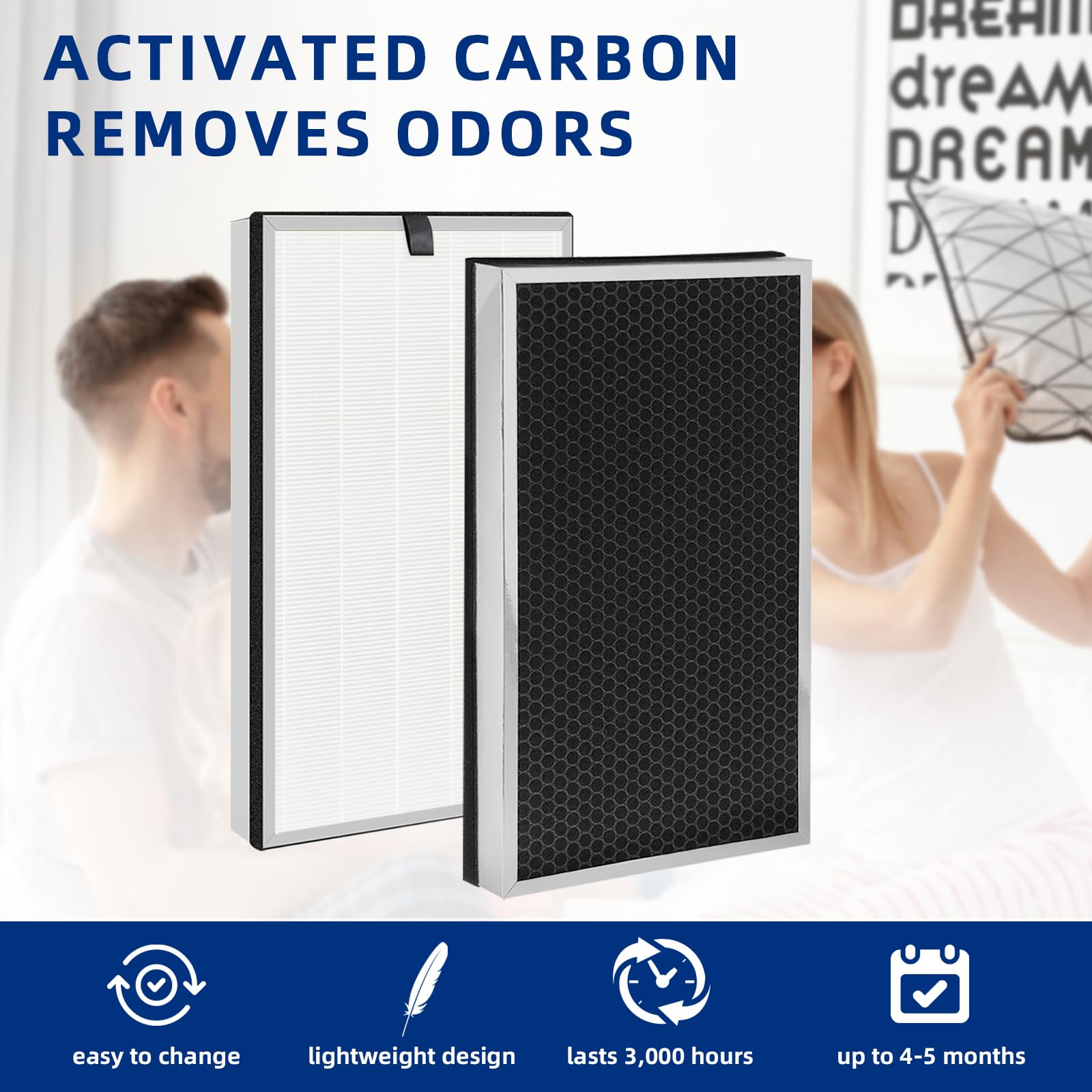 112 Air Purifier Replacement Filter: Compatible With Ma Series 112 Air Purifier V2.0, 3 In 1 Pre Filter, H13 True Hepa Filter An