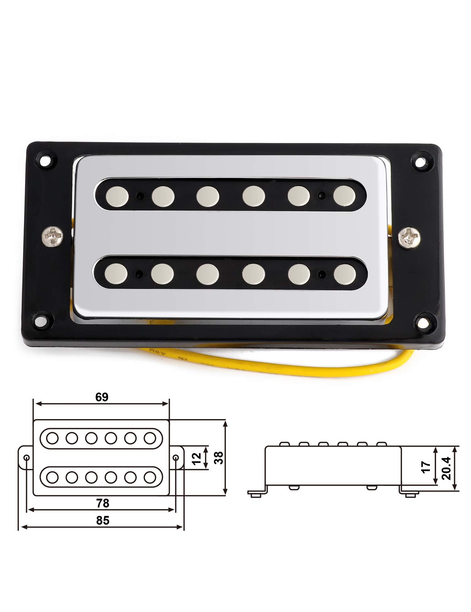 Metallor Guitar Humbucker Pickups Double Coil Pickup Set Compatible With Les Paul Lp Style Electric Guitar Parts Replacement.