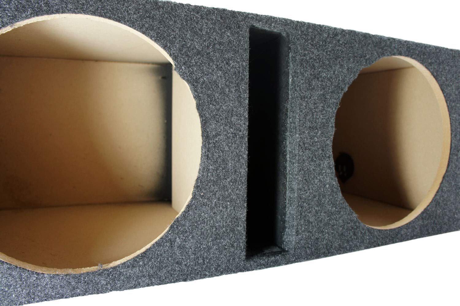American Sound Connection Dual 12'' Sub Box Ported Vented Subwoofer Enclosure Mdf Car Audio Stereo System