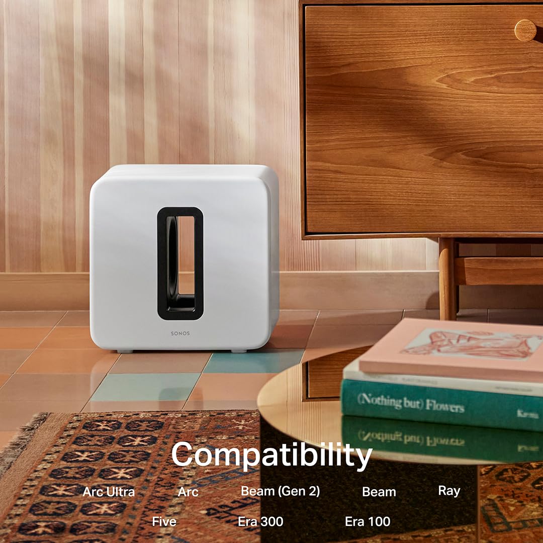 Sonos Sub 4   Wireless Subwoofer   White