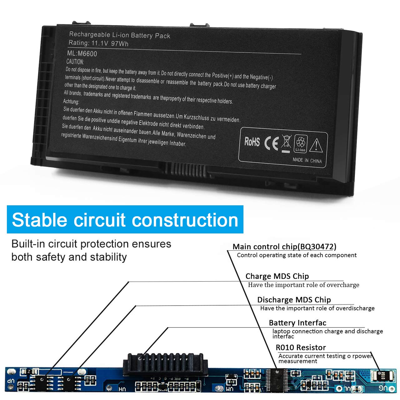 Lqm 11.1V 97Wh 9 Cell New Laptop Battery For Dell Precision M4600 M4800 M6600 M6700 M6800 Pn:Fv993 Fjj4W Pg6Rc 7Dwmt Jhyp2 K4Rdx