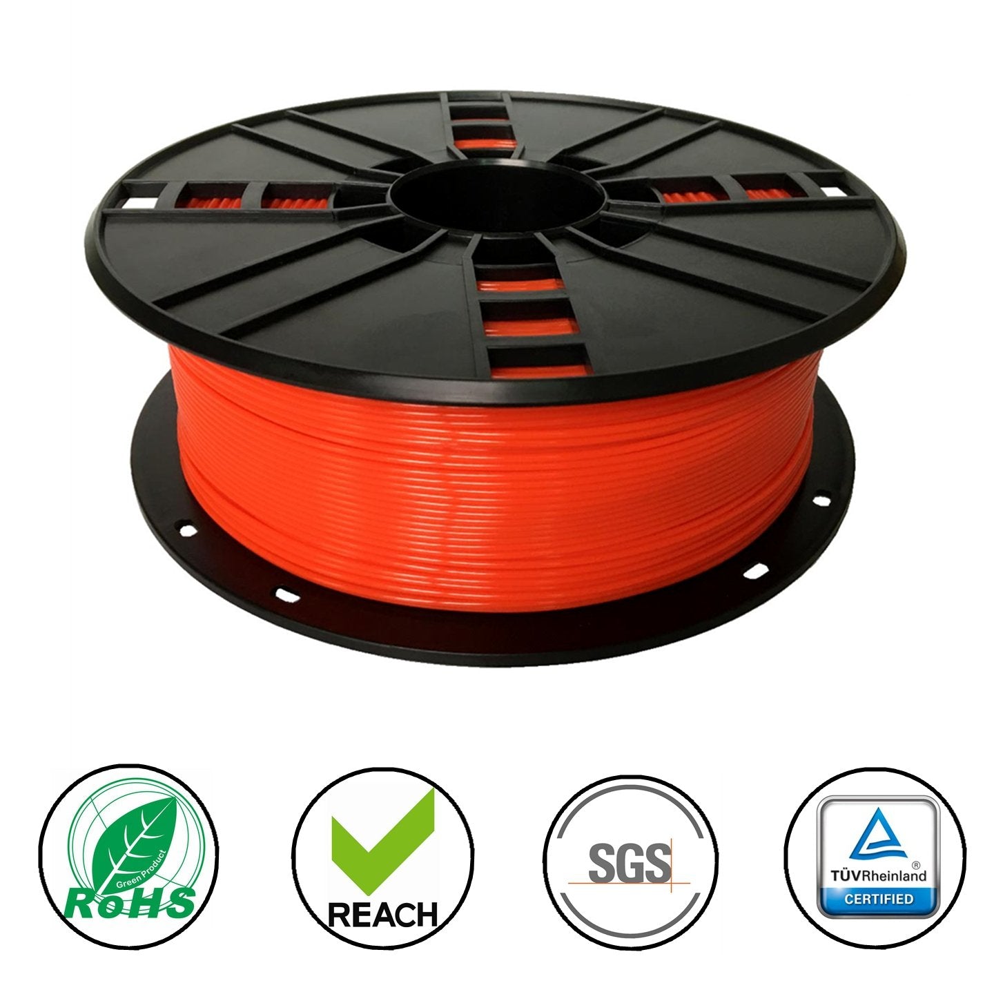 Novamaker Abs Filament 1.75Mm, Red Abs 3D Printer Filament, 1Kg Spool(2.2Lbs), Dimensional Accuracy +/  0.03Mm, Fit Fdm 3D Print