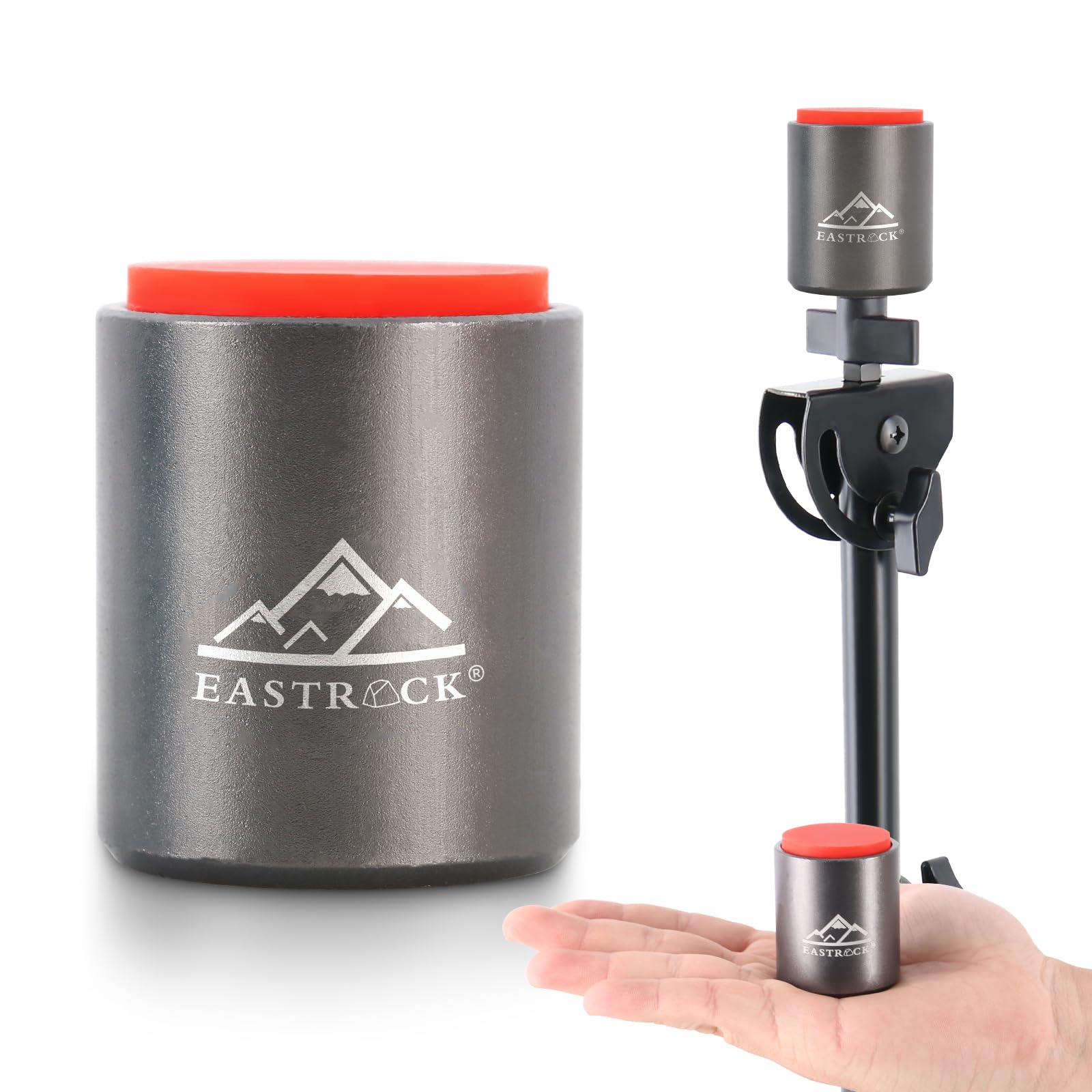 Eastrock Mini Practice Drum Pad Without Stand, 2.16 Inches Silent Drum Pad, Silicone Dumb Drum For Beginners (Gray)