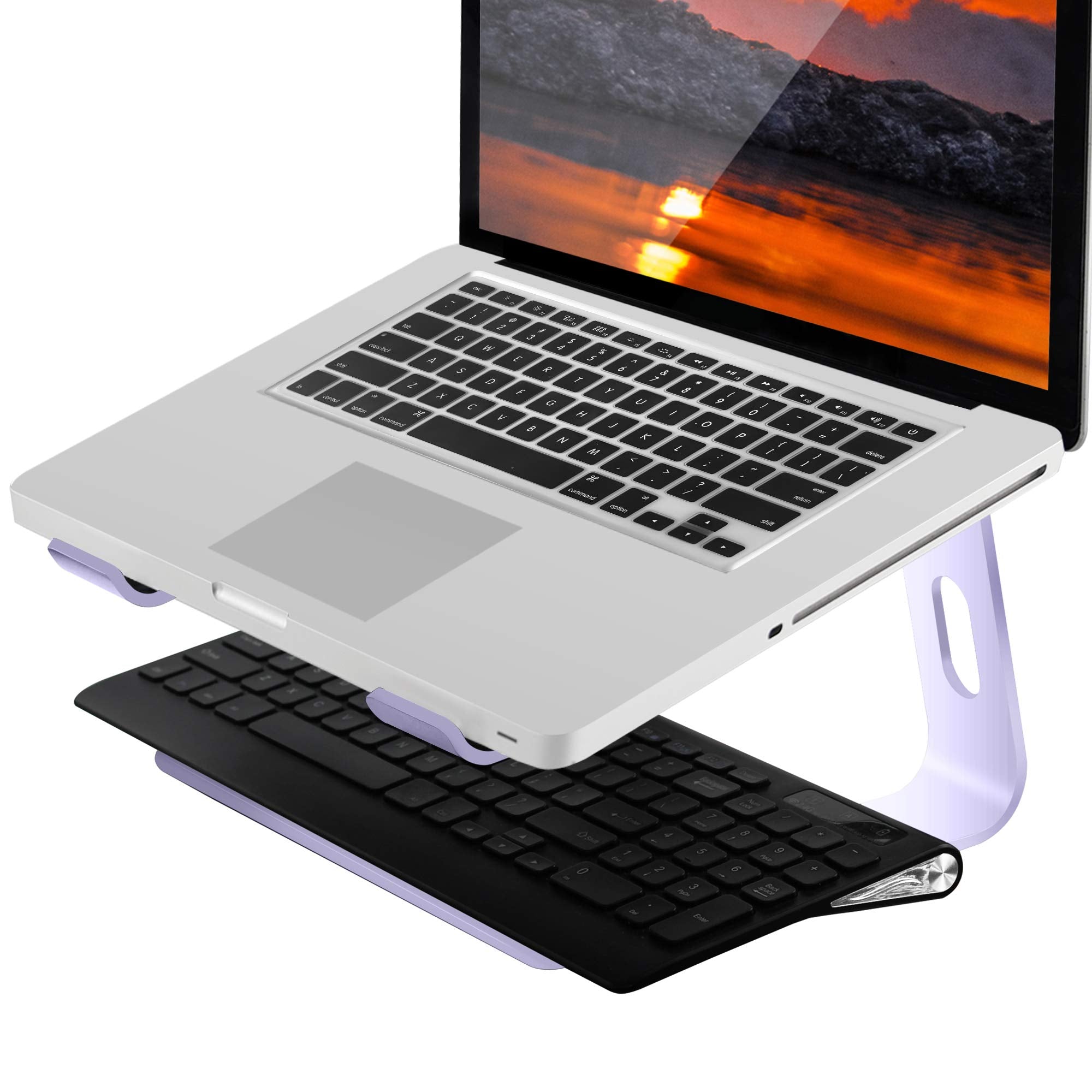 Orionstar Laptop Stand Aluminum Laptop Riser Compatible With Mac Macbook Air Pro 10 To 15.6 Inch Notebook Computer, Ergonomic El