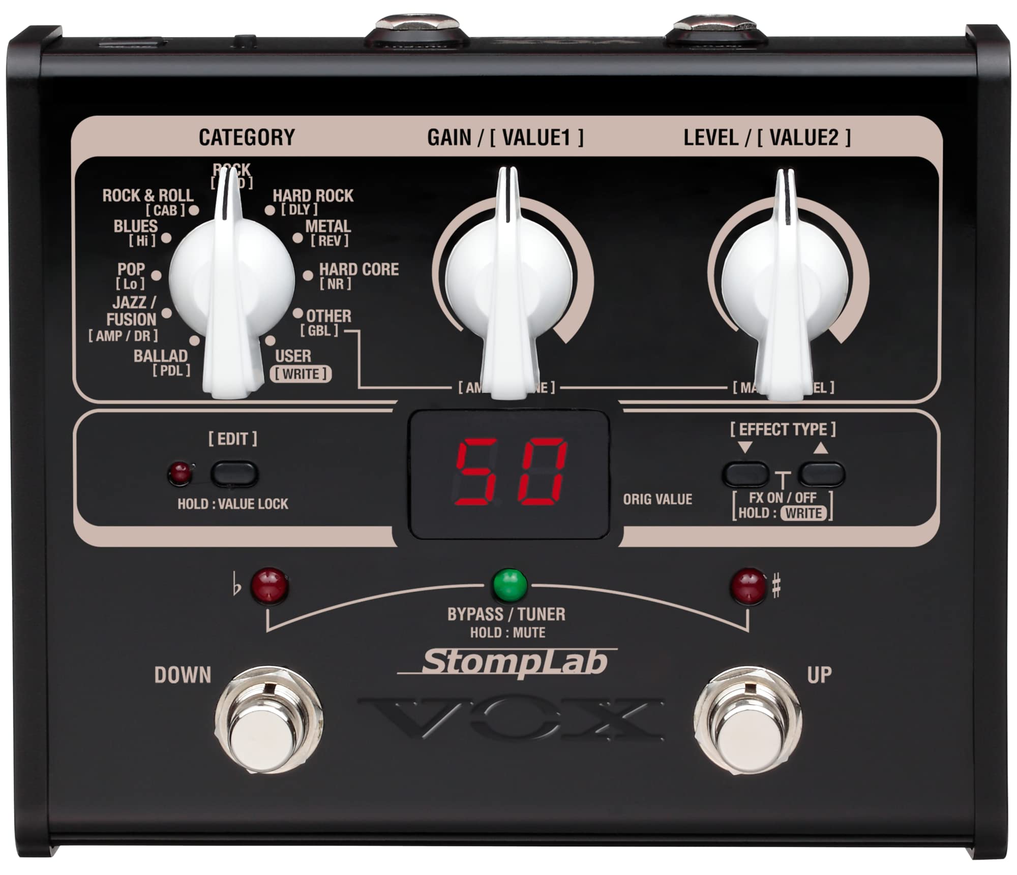 Vox Stomplab 1G Multi Effects Modeling Pedal For Guitar