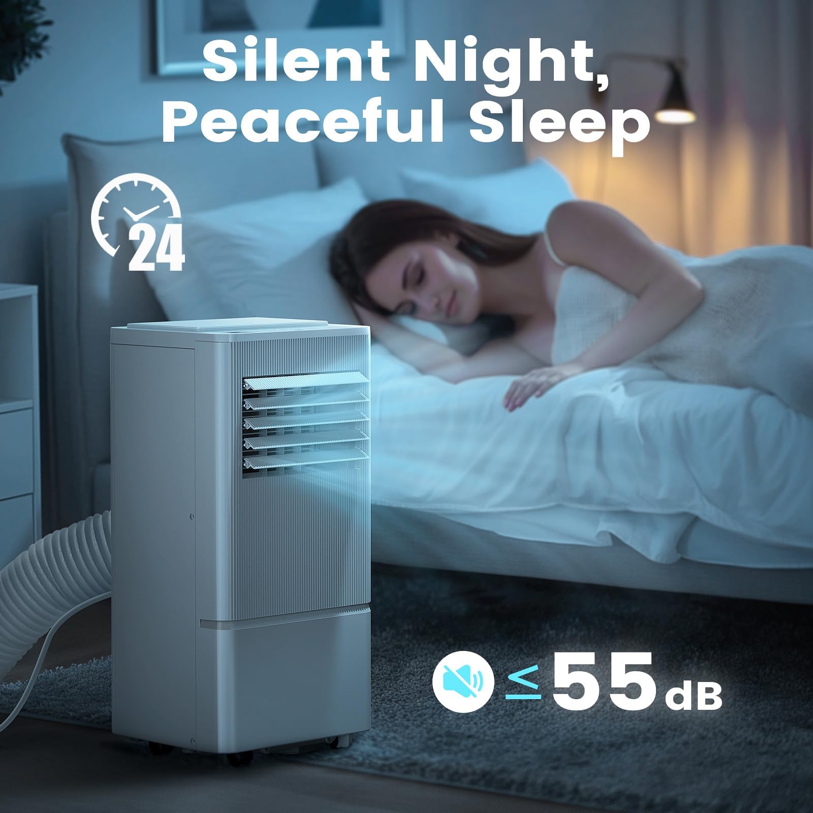 Air Choice Portable Air Conditioner, 10000 Btu Air Conditioner Portable For Room Up To 450 Sq.Ft, Remote Control, 24H Timer, Deh