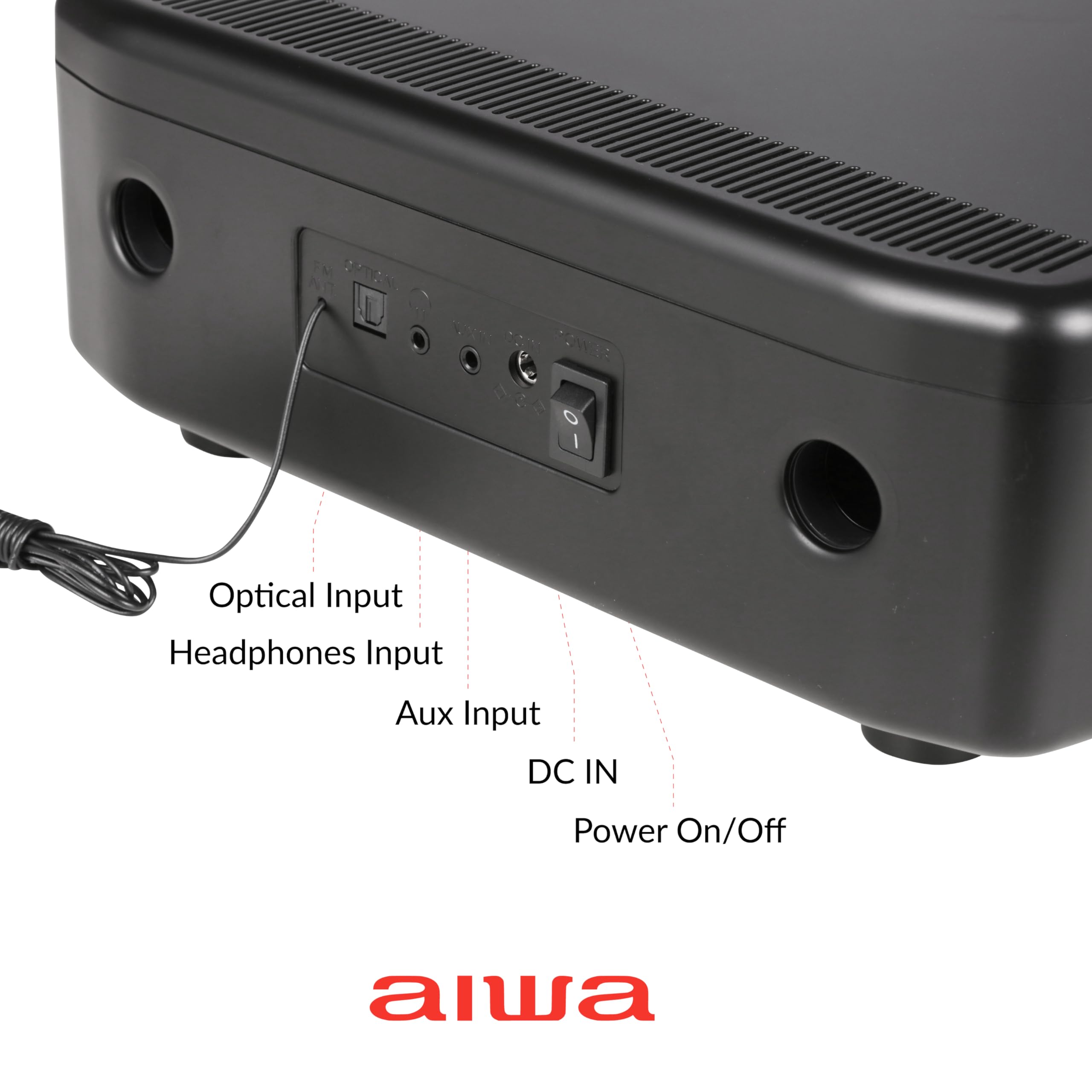 Aiwa Exos Home Speaker, Premium 30W Rms Sound System With Cd Player, Bluetooth Connectivity, Fm Radio, Optical Digital Input, Du