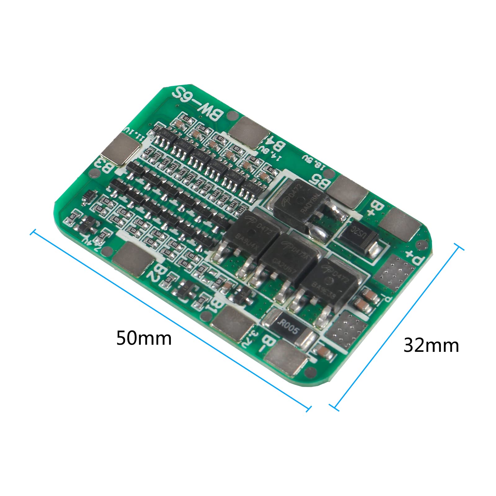 Qccan 4Pcs 6S 15A 24V Pcb Bms Battery Protection Board For Li Ion Lithium 18650 Battery Packs Lipo Cell Module Diy Kit