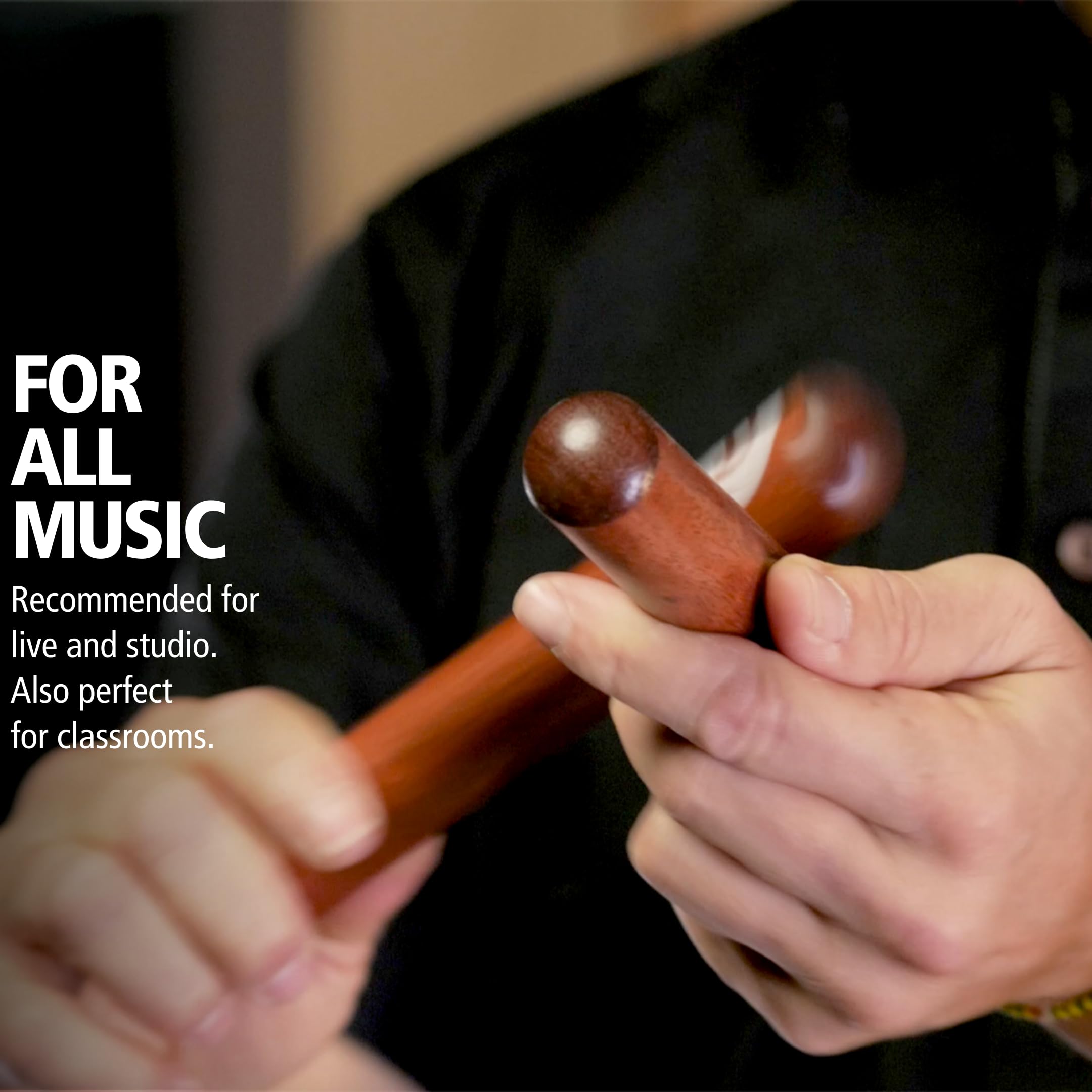 Meinl Percussion Select Hardwood Claves Musical Instrument Sticks   Not Made In China   For Live, Studio And Classrooms, 2 Year