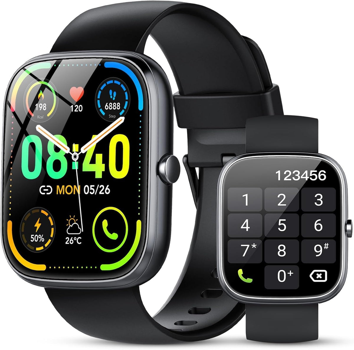 Smart Watch For Men Women (Answer/Make Call), 1.91 '' Smartwatch Fitness Activity Tracker, 100+ Sports Modes/Heart Rate/Sleep Mo