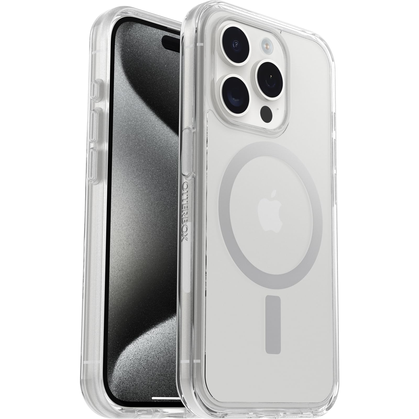 Otterbox Symmetry Clear For Magsafe Case For Iphone 15 Pro, Shockproof, Drop Proof, Protective Thin Case, 3X Tested To Military