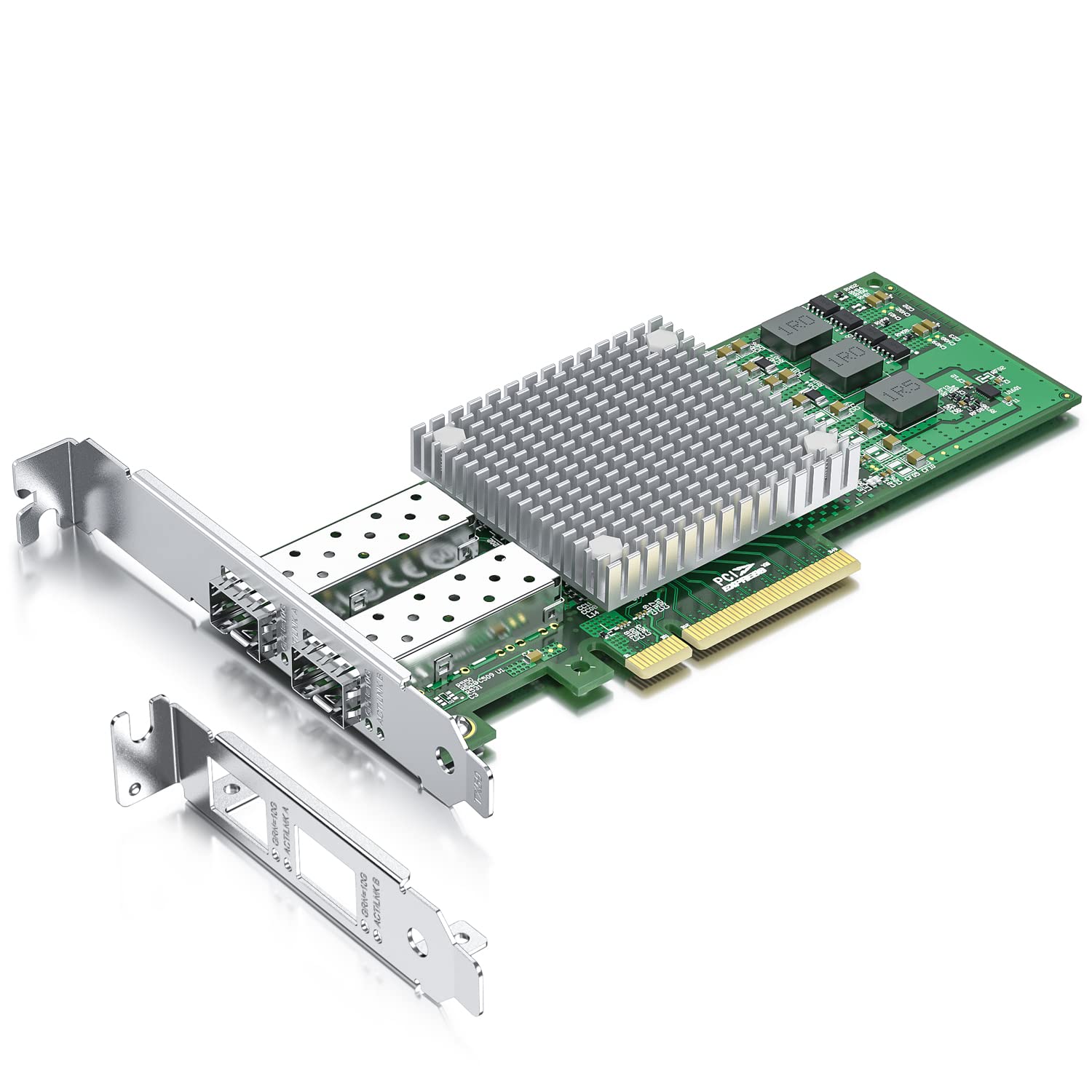 10Gtek 10Gb Pci E Nic Network Card, With Broadcom Bcm57810S Chipset, Dual Sfp+ Port, Pci Express Ethernet Lan Adapter Support Wi