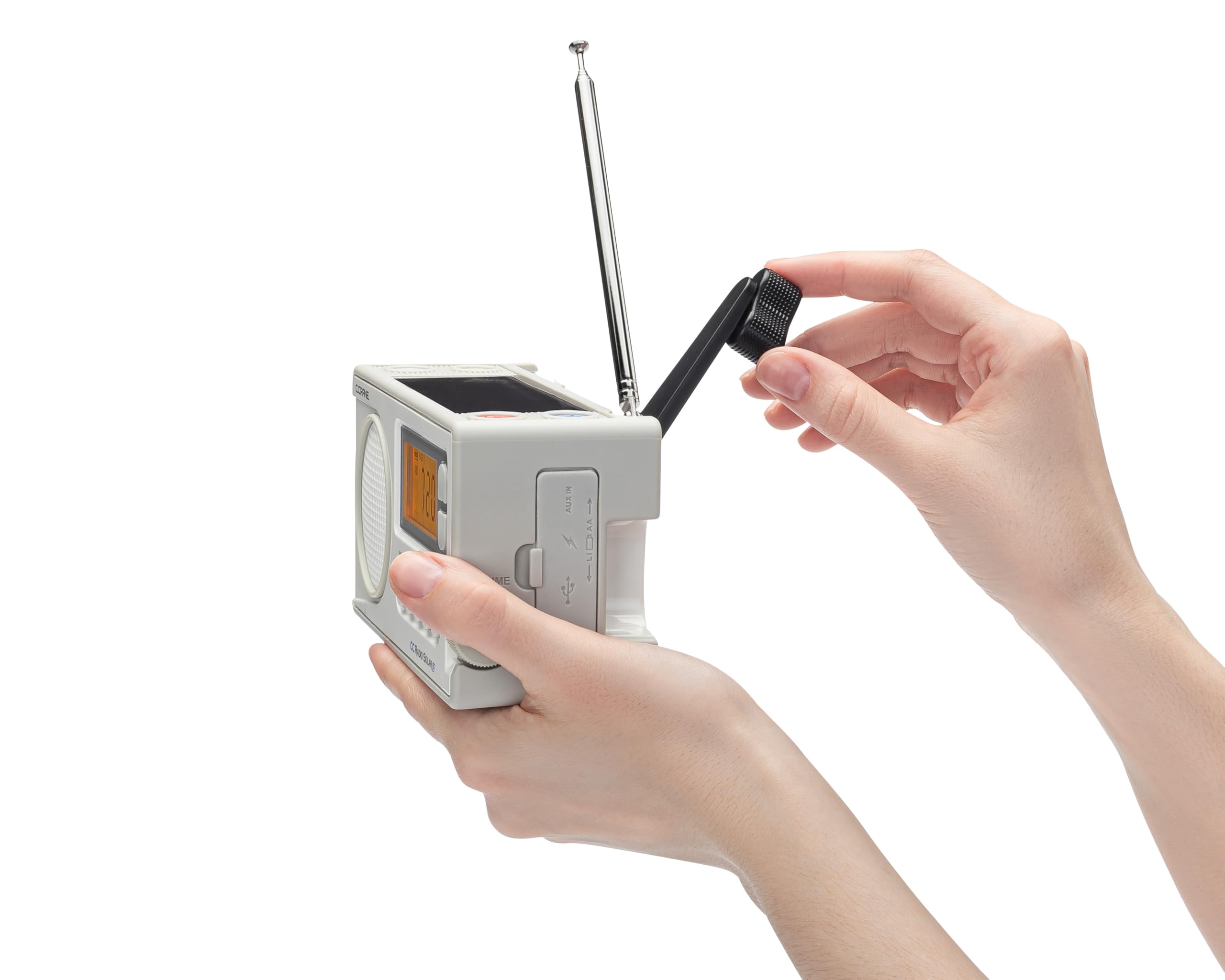 C. Crane Ccradio Solar With Bluetooth Receiving, Emergency Crank Noaa Weather Am/Fm  Multi Powered Radio   Built In Led Flashlig