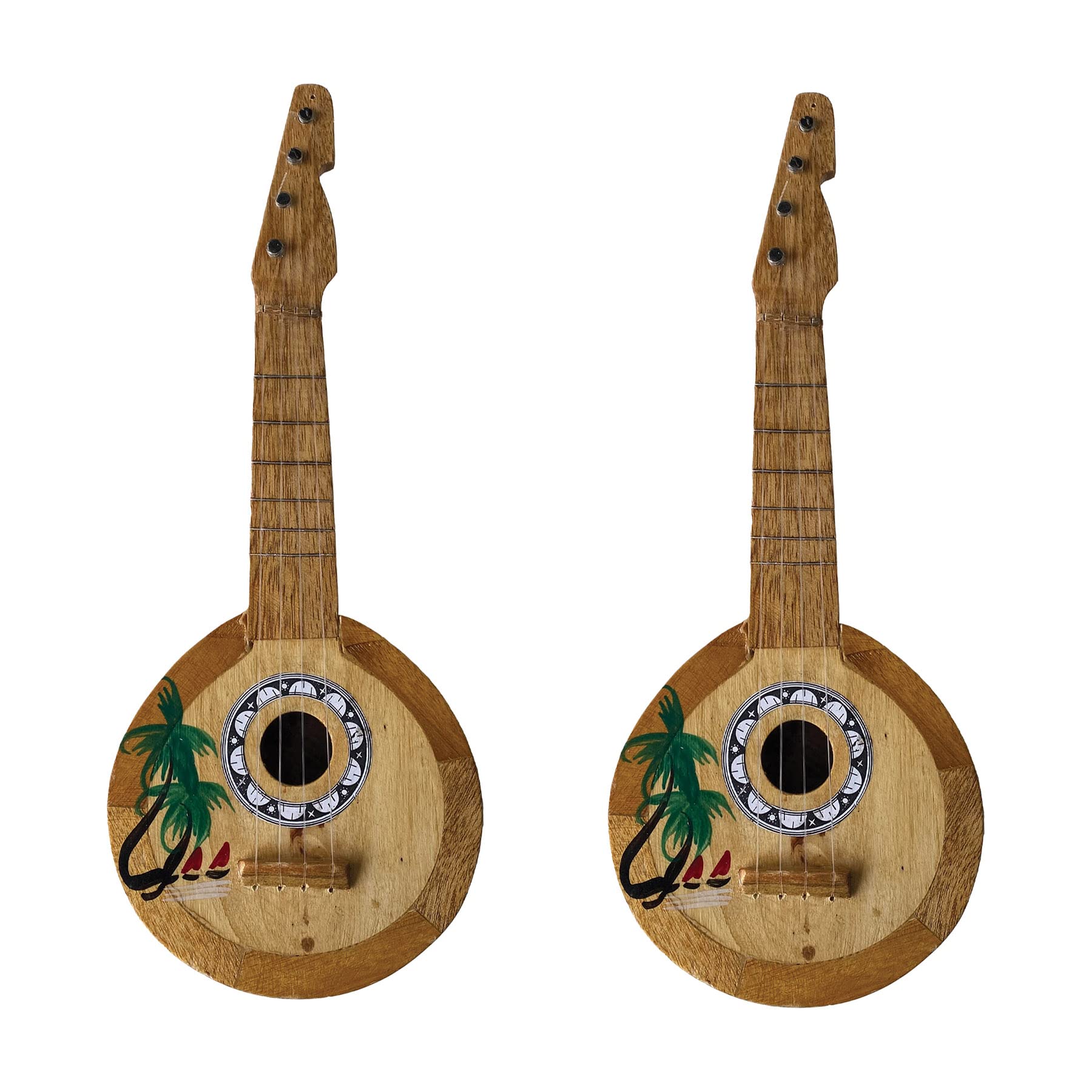 Coconut Ukulele 2 Piece Luau Party Supplies