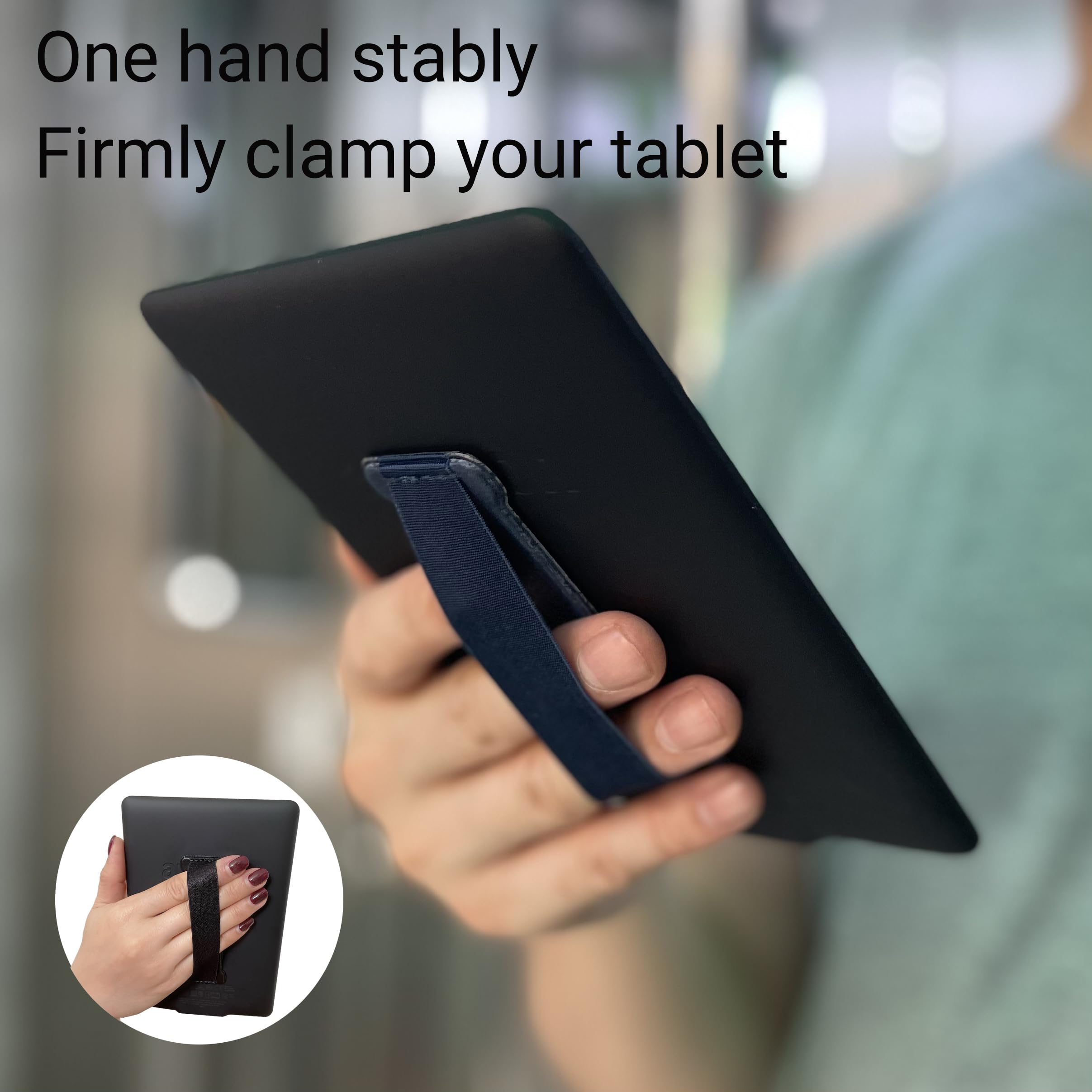 Wuoji Hand Strap Holder Finger Grip For Tablets   Ipad Hand Holder Strap, Tablet Hand Holder Strap, Ipad Tablet Kindle Handle Gr