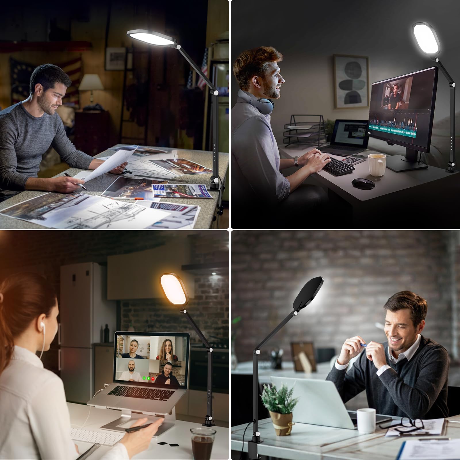 Litones Zoom Lighting For Computer Video Conference Light, 15W Webcam Light With Clamp For Zoom Meeting Laptop Video Calls, Desk
