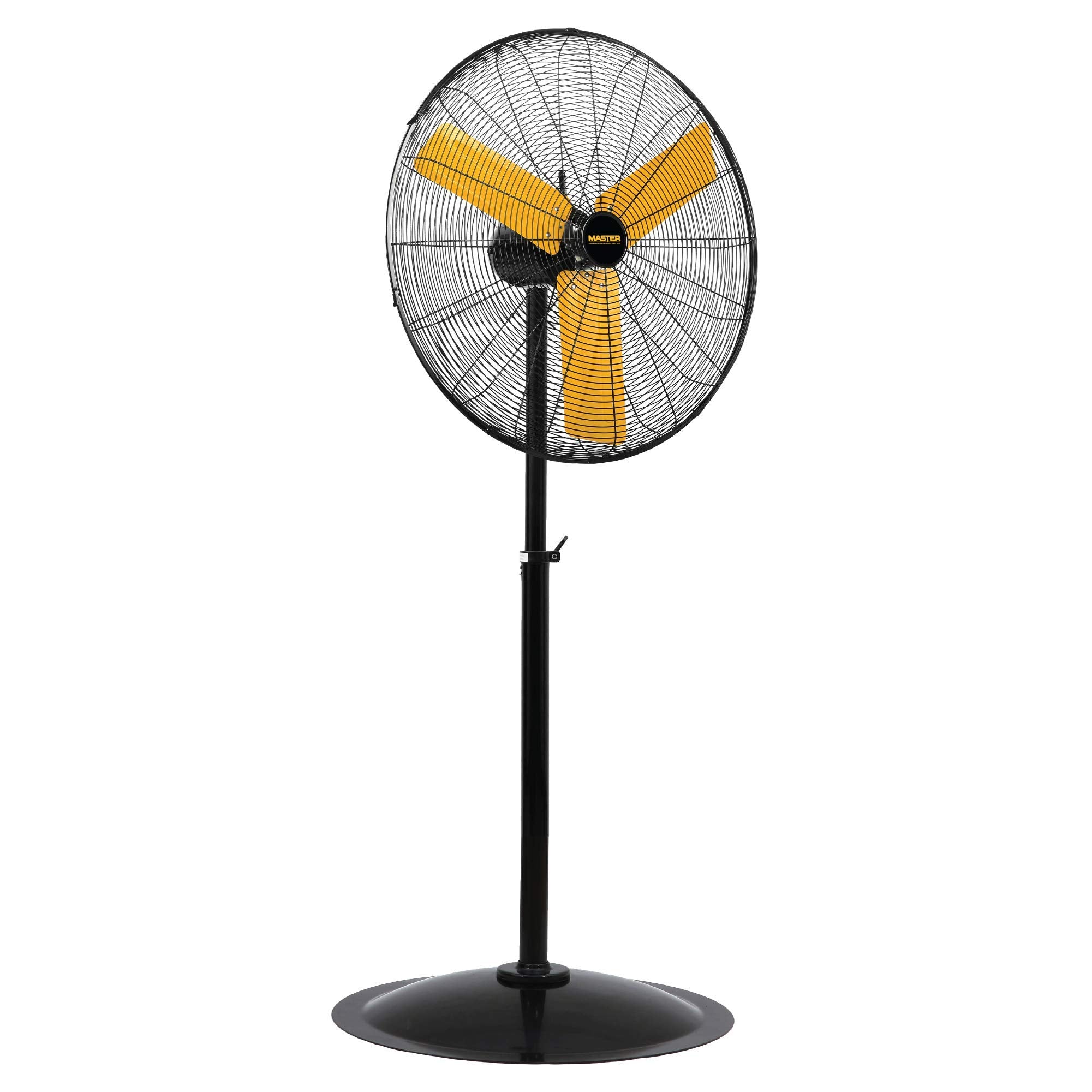 Master 30 Inch Oscillating Industrial High Velocity Free Standing Pedistal Fan for Commercial, Shop or Garage, All Steel Constru