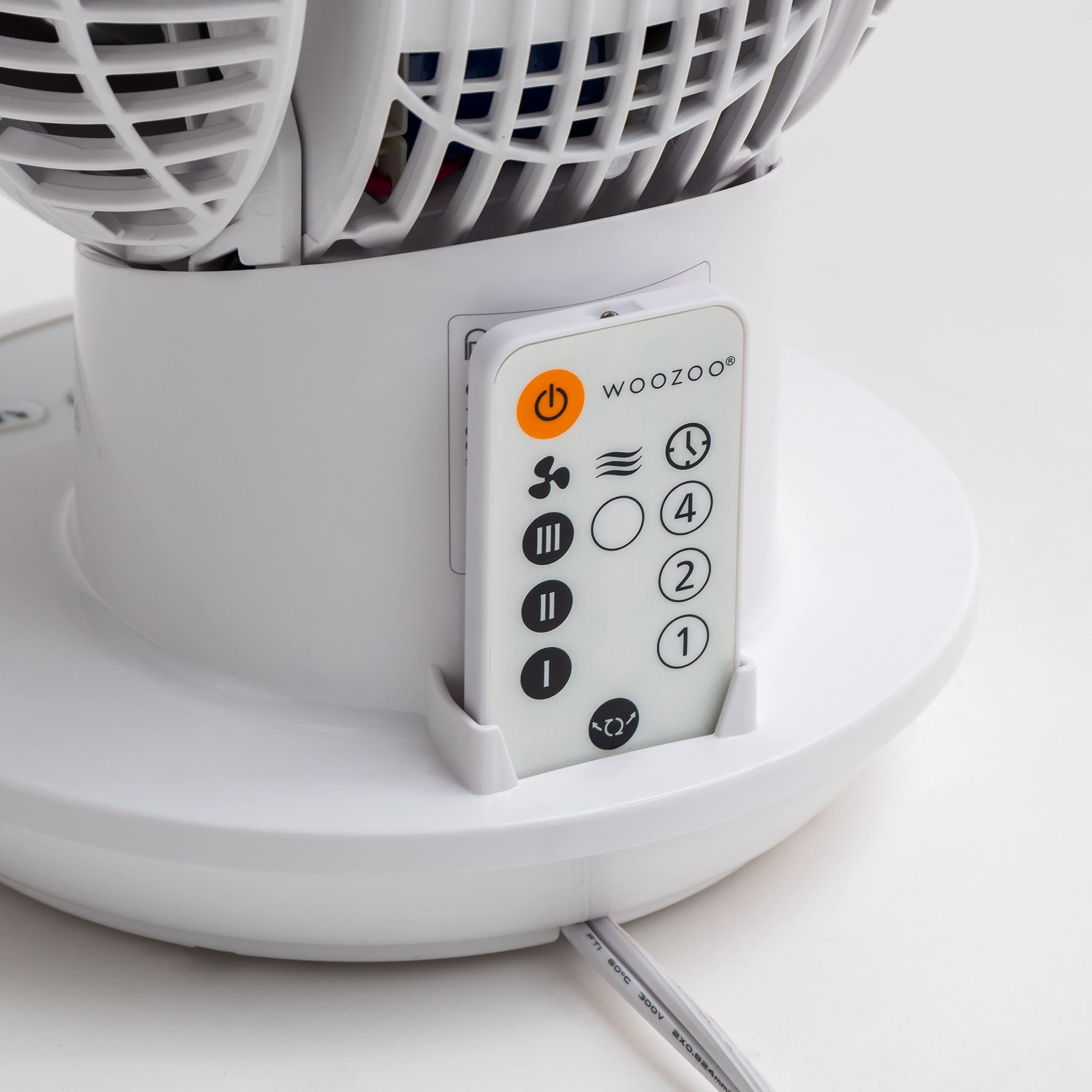 Iris Usa Woozoo Oscillating Fan, Vortex Fan, Remote Equipped 4 In 1 Fan W/ Timer/ Multi Oscillation/ Air Circulator/ 3 Speed Set