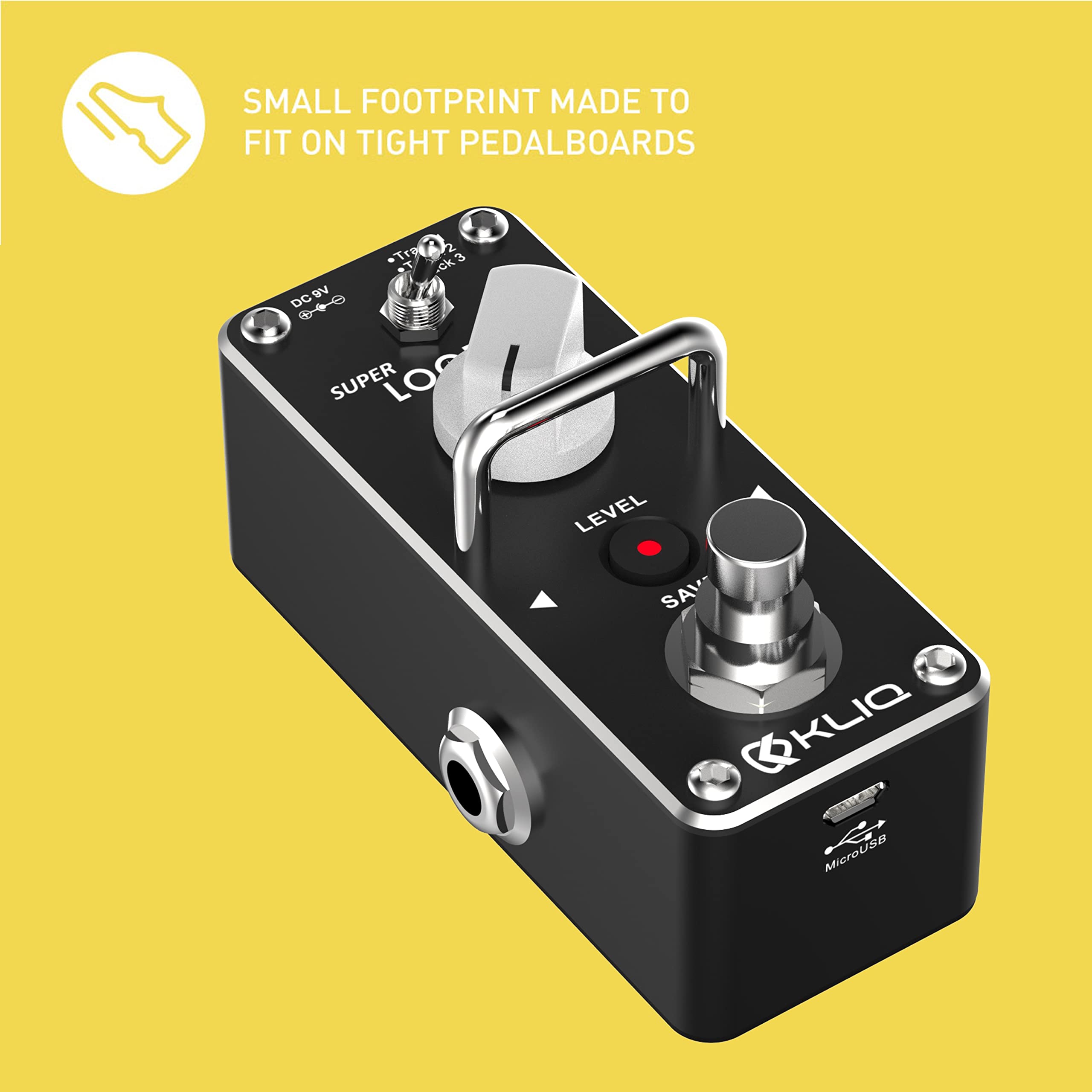 Kliq Super Looper Micro Looper Effect Pedal For Guitar & Bass