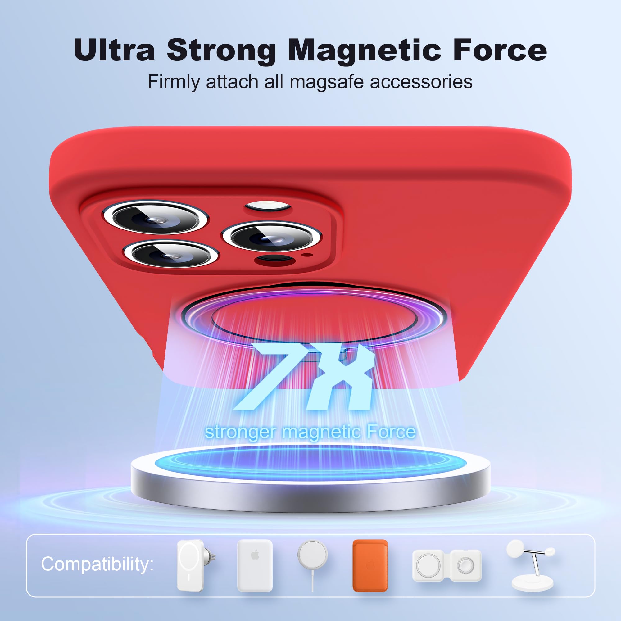 Skylmw Designed For Iphone 16 Pro Max Case With Magnetic Invisible Stand Compatible With Mag Safe Military Drop Tested Shockproo