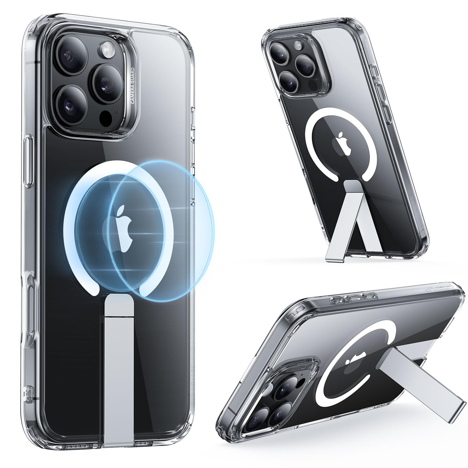 ESR for iPhone 16 Pro Max Case with Kickstand, Compatible with MagSafe, Magnetic Case for iPhone 16 Pro Max, Fully Adjustable Fl