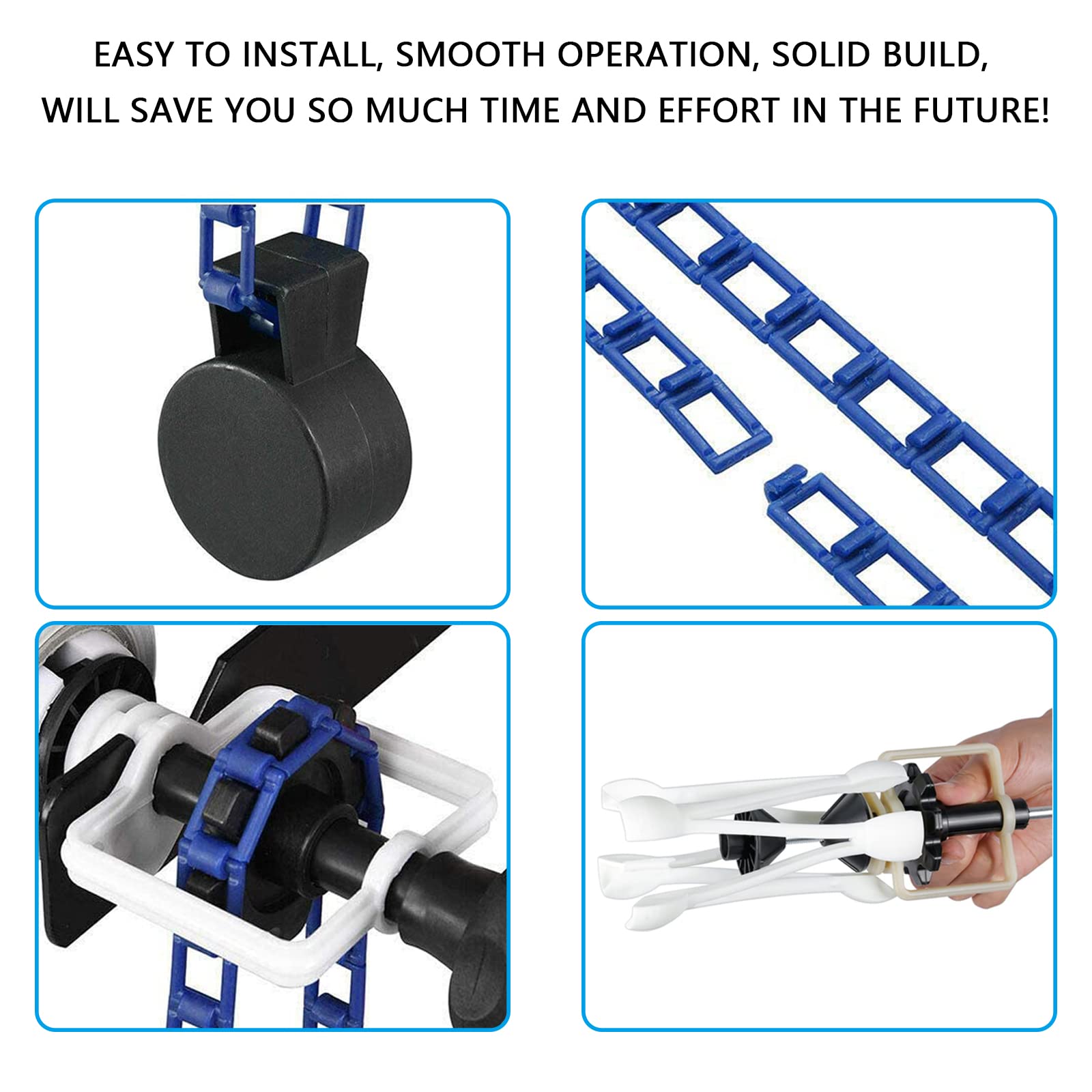 Photography Backdrop Wall Mount Roller System 4 Support Rollers, Manual Photo Background Ceiling Holder, Including 2 Four Fold H