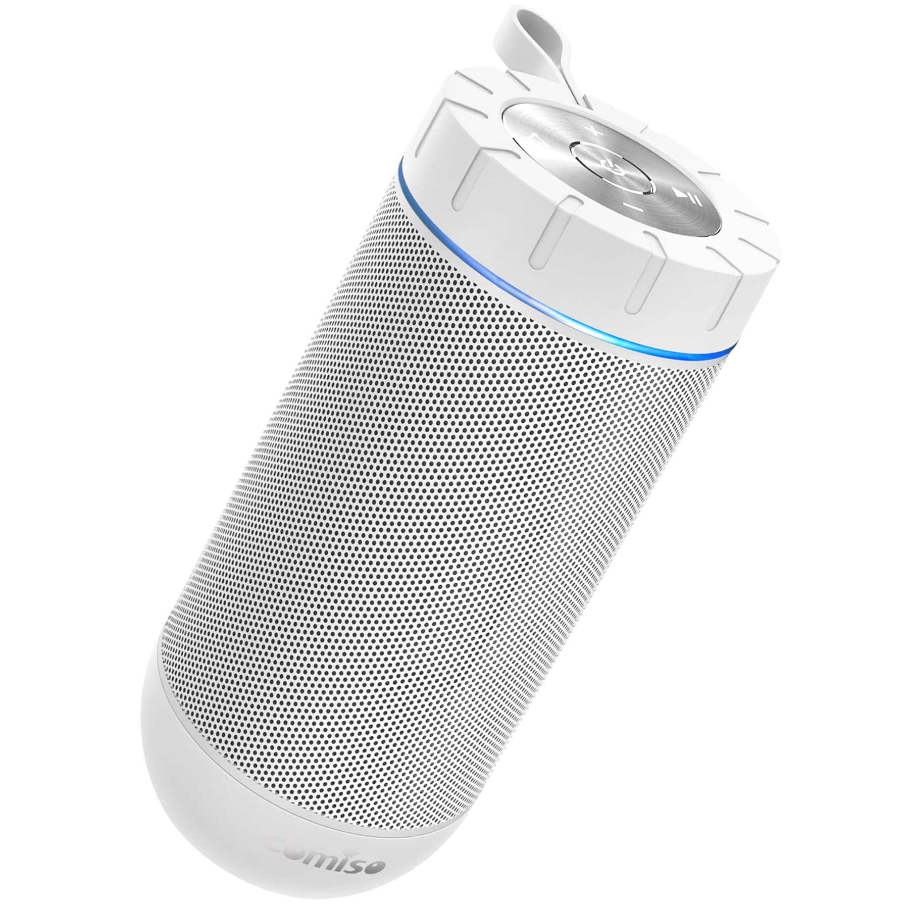 comiso X26 Bluetooth Speaker, IPX4 Waterproof Speakers 360 HD Surround Sound with Punchy Bass, Wireless Dual Pairing, 24H Playti