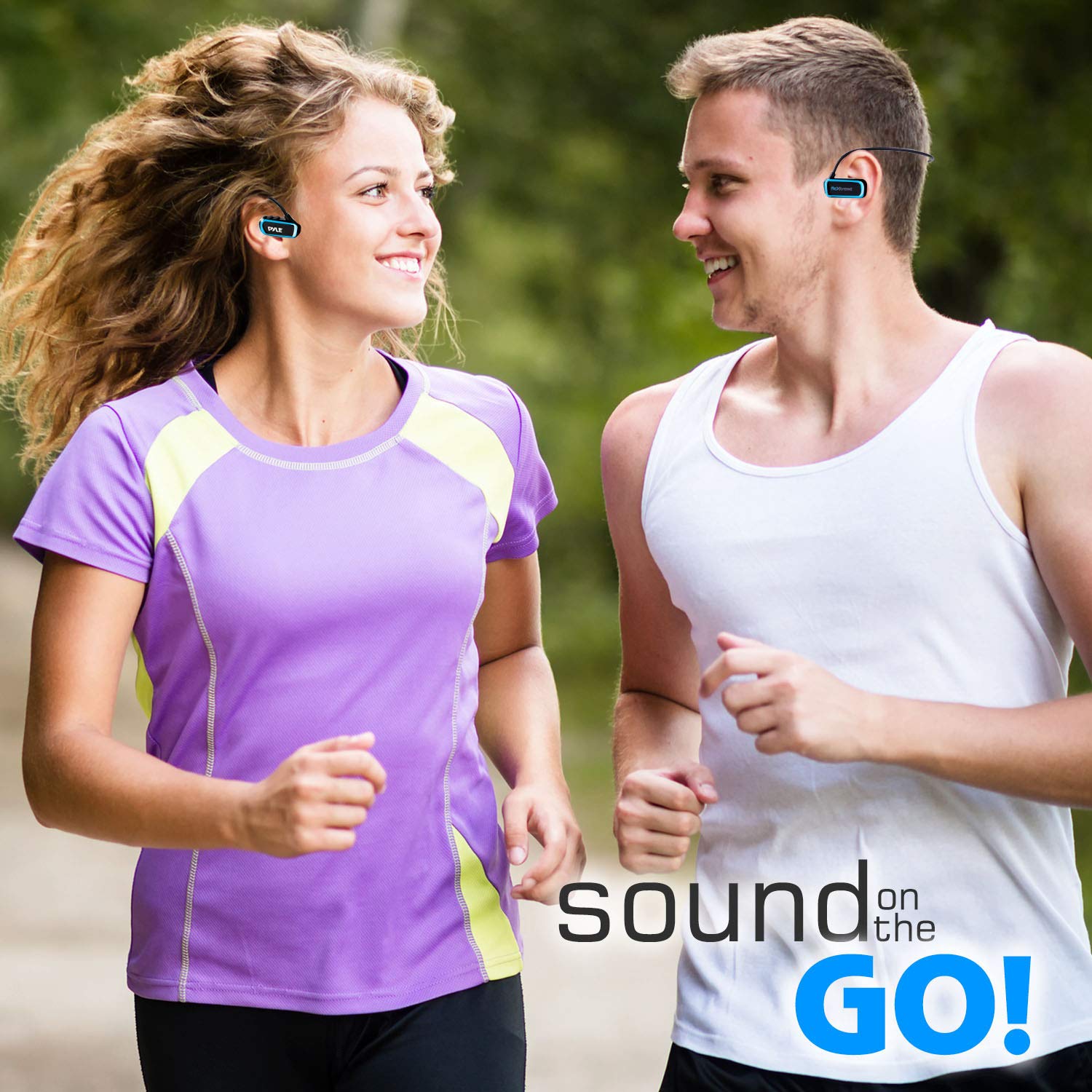 Pyle Flextreme Waterproof Sports Wearable Mp3 Headset Music Player 8Gb Underwater Swimming Jogging Walking Gym Earphones Earbuds