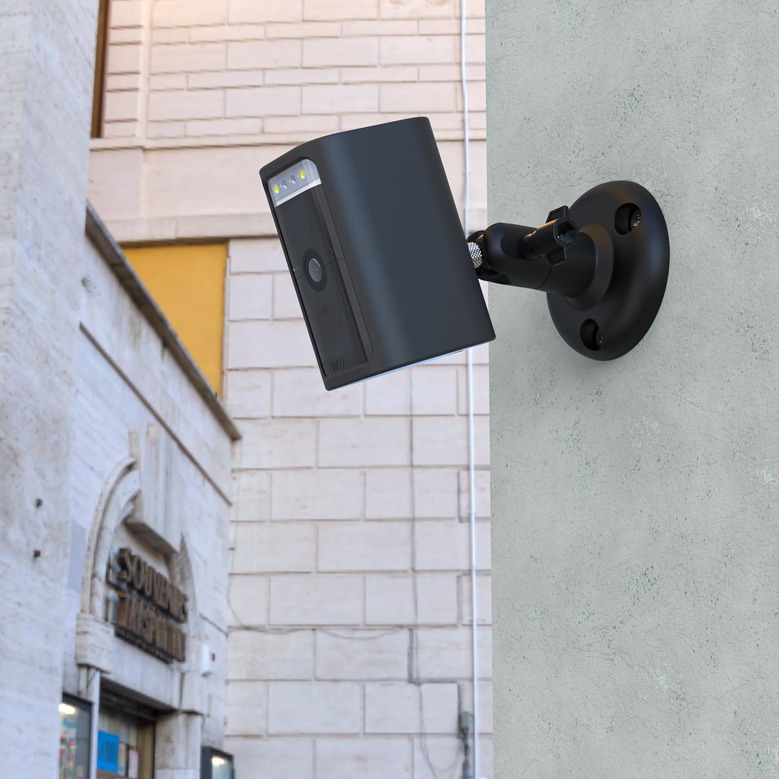 Holaca Weatherproof Silicone Skin Protective Case For Wyze Spotlight Battery Cam Pro With Wall Mount Bracket   Extra Protect Wyze Camera (Anti Scratch Silicone Cover+Mounting,1 Pack)