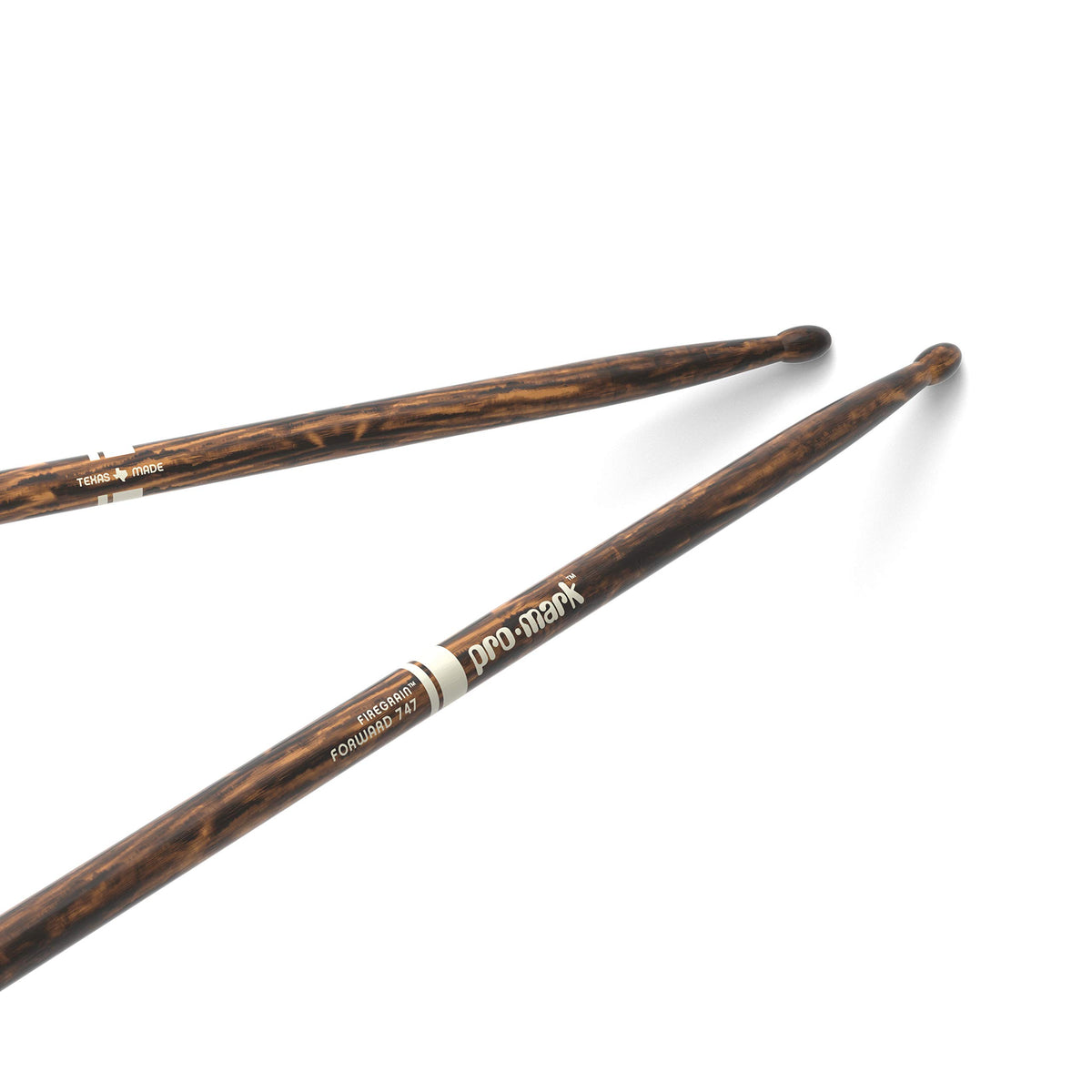 Promark Drum Sticks   Classic Forward 747 Drumsticks   Firegrain For Playing Harder, Longer   No Excess Vibration   Lacquer Fini