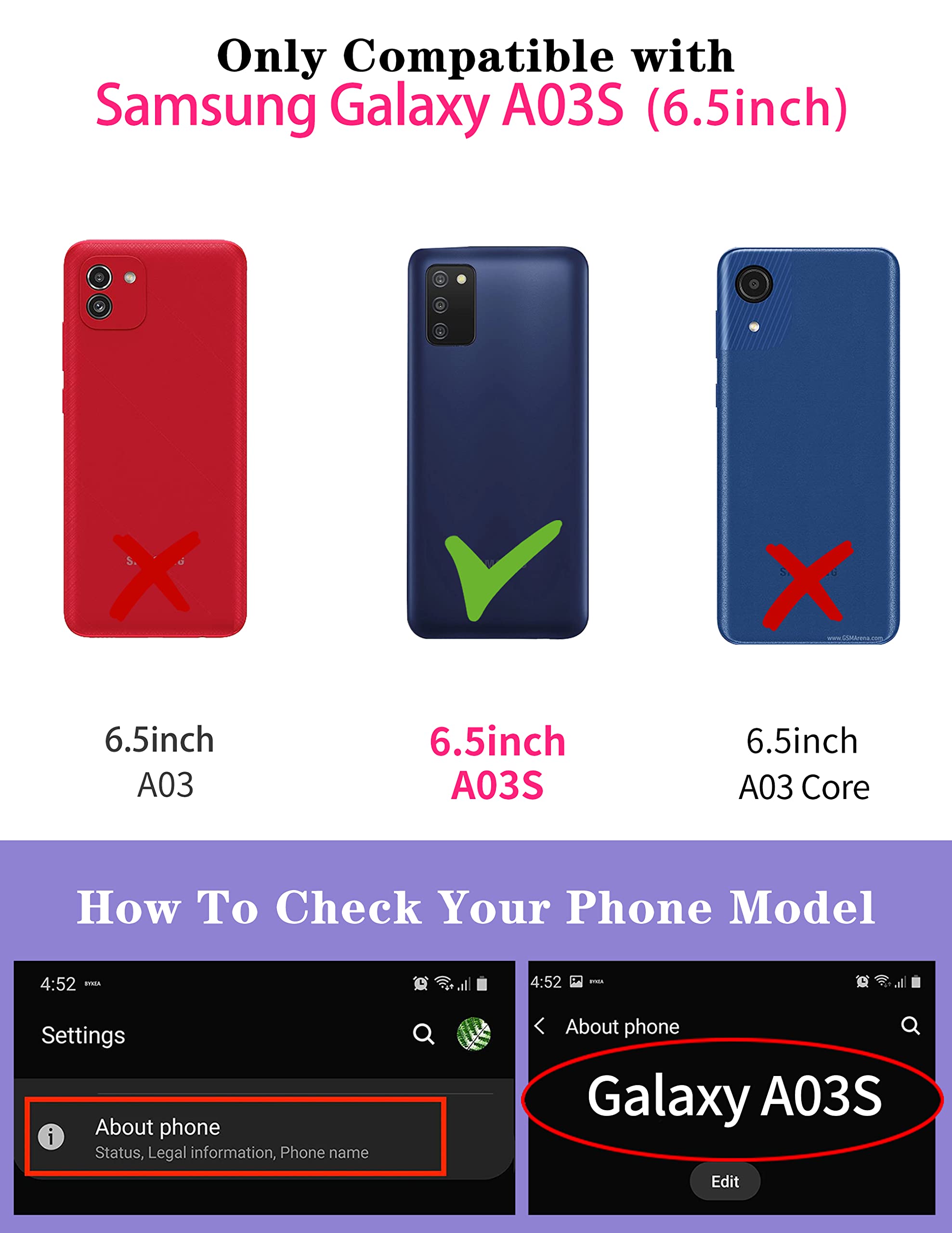 Goocrux For Samsung Galaxy A03S Case For Women Girls Cheetah Print Phone Cover Cute Leopard Lips Animal Design Girly Aesthetic W