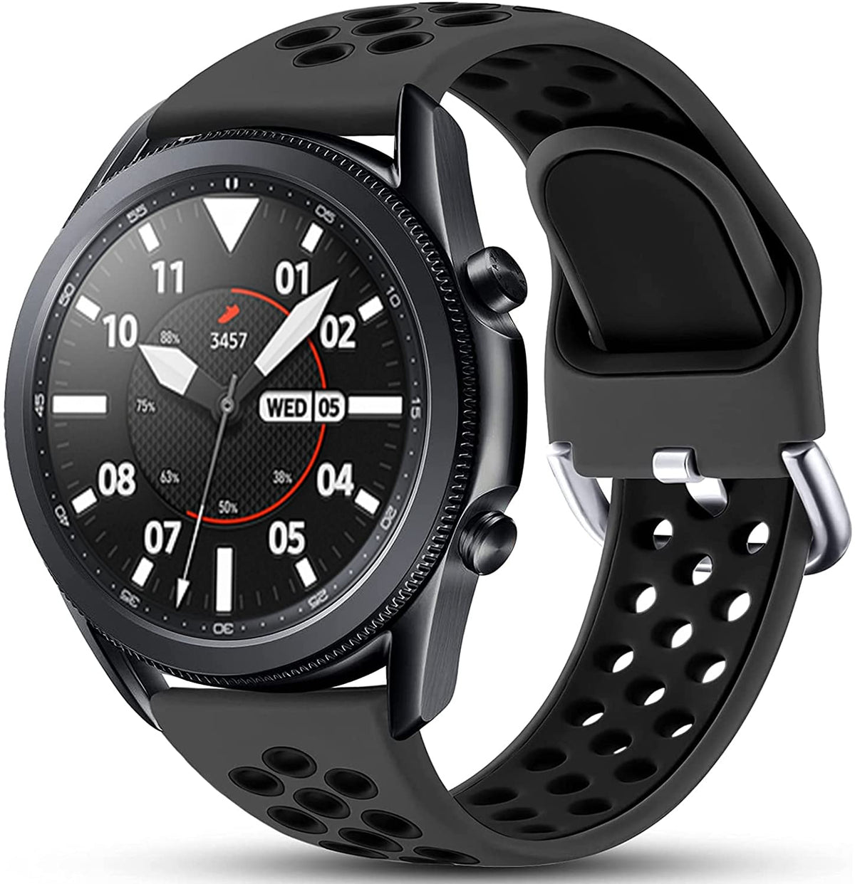 Easuny Compatible For Samsung Galaxy Watch 3 45Mm Band/Samsung Watch Band 46Mm /Galaxy Gear S3 Frontier, 22Mm Quick Release Sili