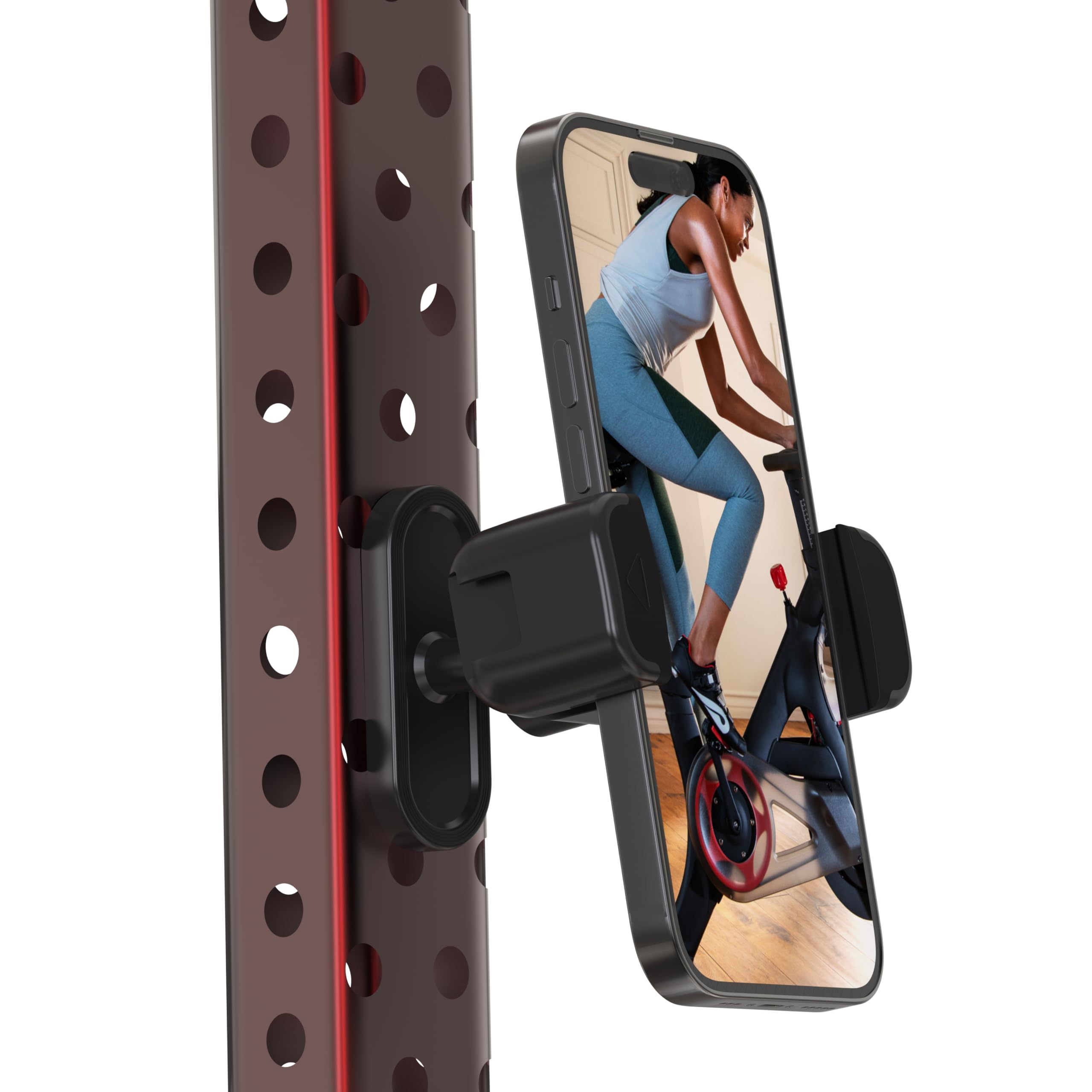 Vassmtcph Gym Magnetic Phone Holder Mount,Magnetic Cell Phone Holder For Gym,360 Degree Adjustable,Compatible With 4-7'' Smartph