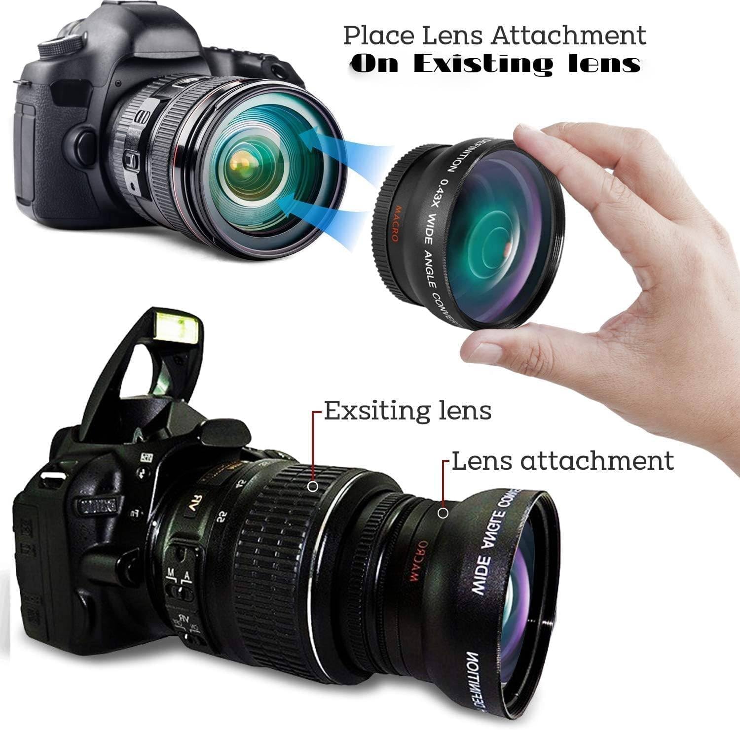 58Mm Optura Hd Optics 2.2X Telephoto Lens For Canon Rebel T3, T3I, T5, T5I, T6, T6I, T7I, Eos 80D, Eos 77D Cameras With Canon Ef
