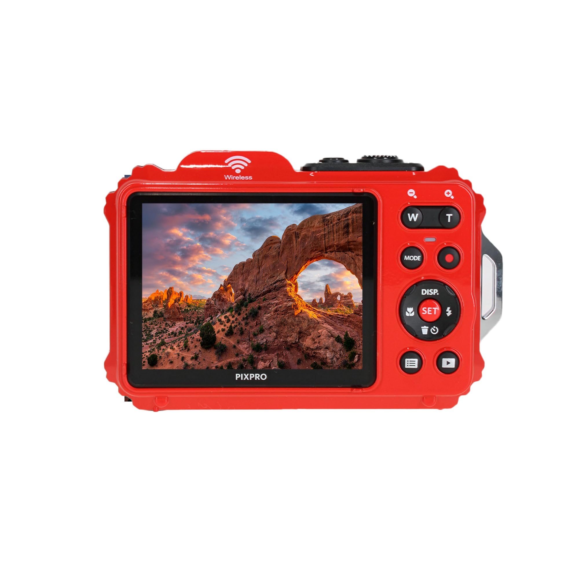Kodak Pixpro Wpz2 Rugged Waterproof Shockproof Dustproof Wifi Digital Vlogging Camera 16Mp (Red) Bundle With 64Gb Memory Card +