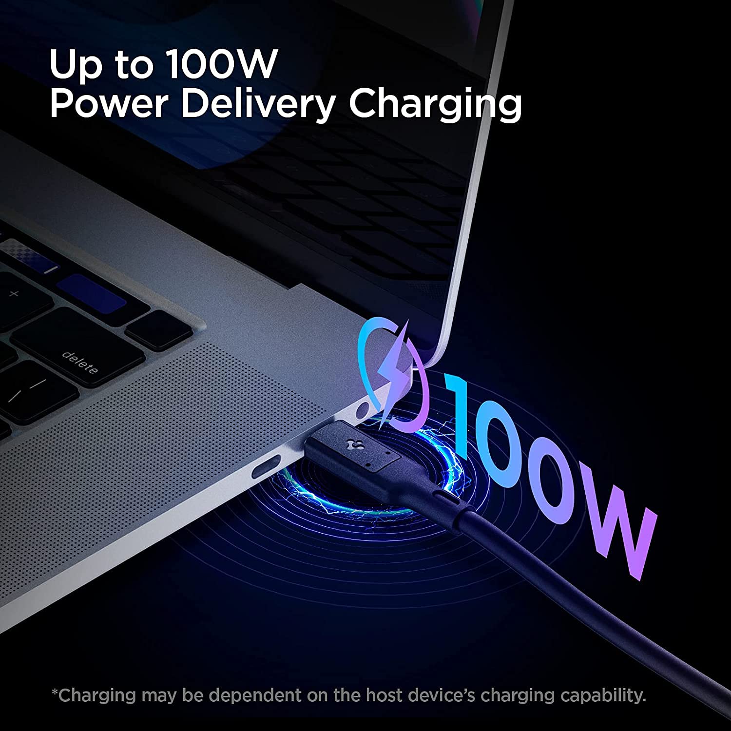 Spigen [Usb If Certified Usb 4 Cable 2.6Ft For Thunderbolt 4 3 Cable,100W Charging 40Gbps Data Transfer 8K Video Type C For Macbook Ipad M2 M1 Pro Air Galaxy S23 S22 Ultra Plus Mac Mini External Ssd