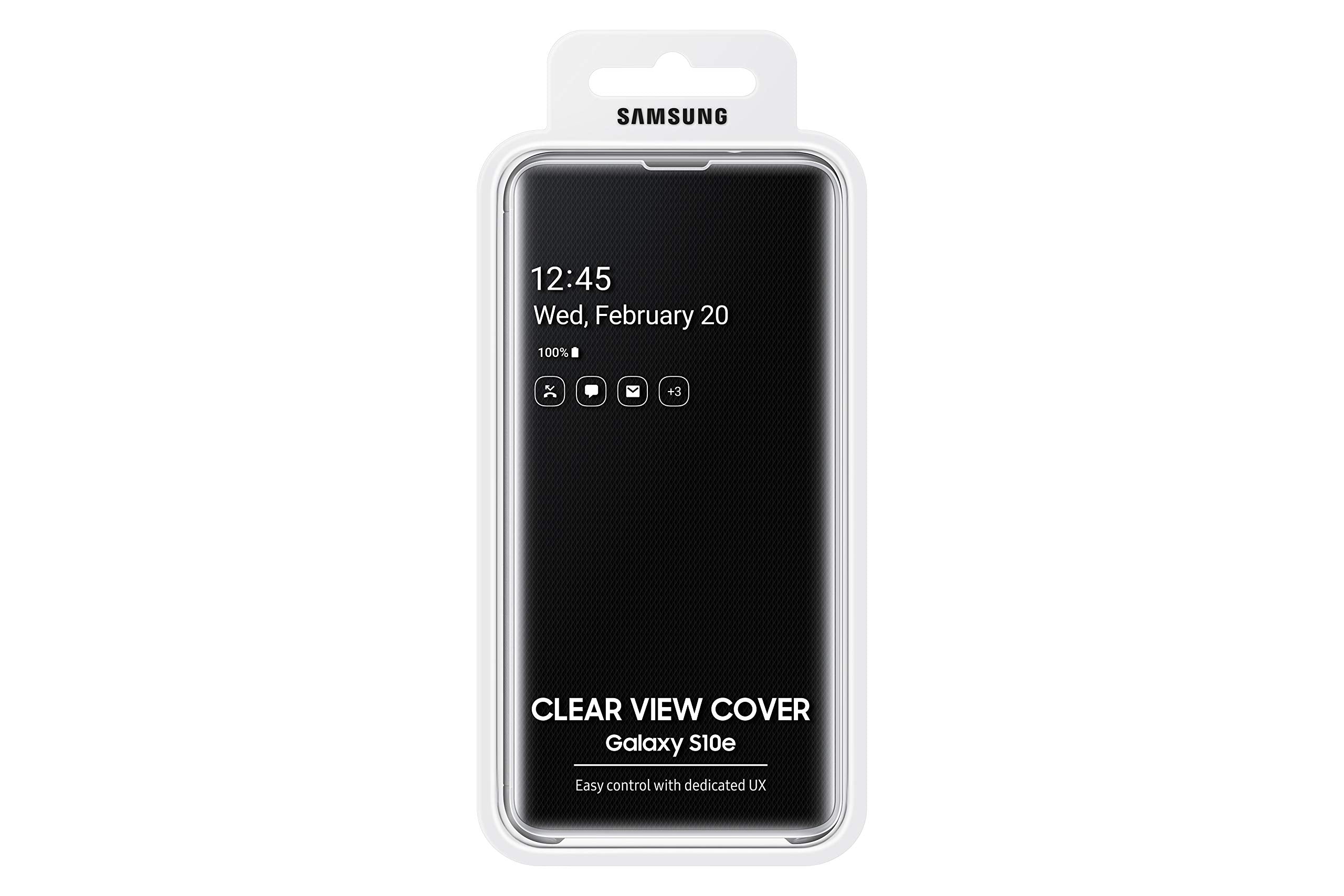 Samsung Original Galaxy S10+ Protective Clear View Folio Cover Case - Black